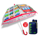 POPY DOME KIDS' TRANSPARENT UMBRELLA