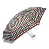 Popy Nano 5 Fold Check Print Umbrella With Silver Coating