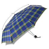 CHERRY SILVER 3 FOLD CHECK PRINT UMBRELLA