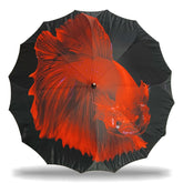 Aster Straight Umbrella With All Over Print And Auto Open