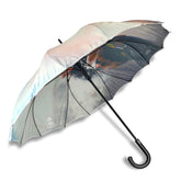 Aster Straight Umbrella With All Over Print And Auto Open