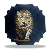 Maple Straight Umbrella With All Over Print And Auto Open