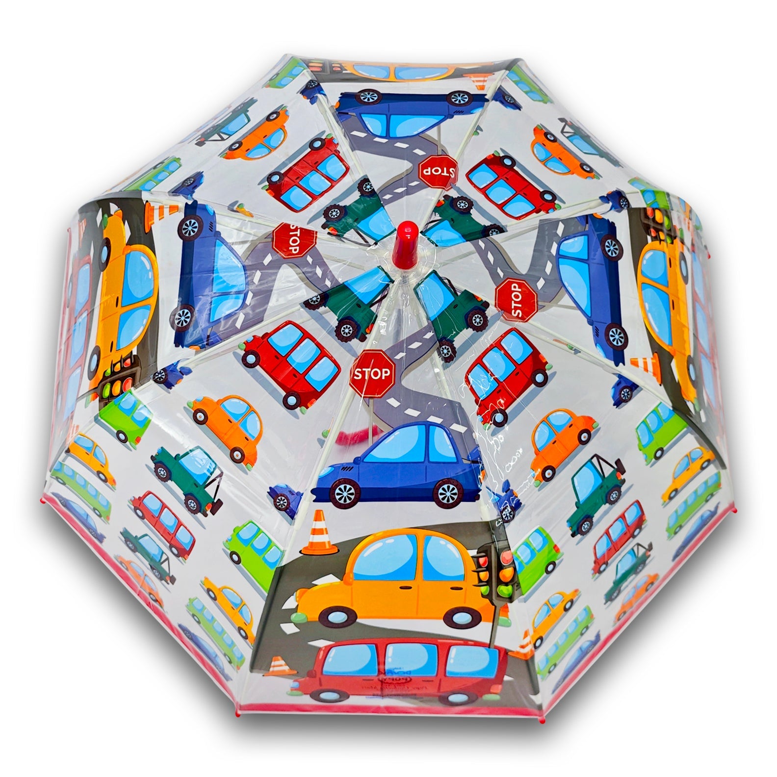 POPY DOME KIDS' TRANSPARENT UMBRELLA