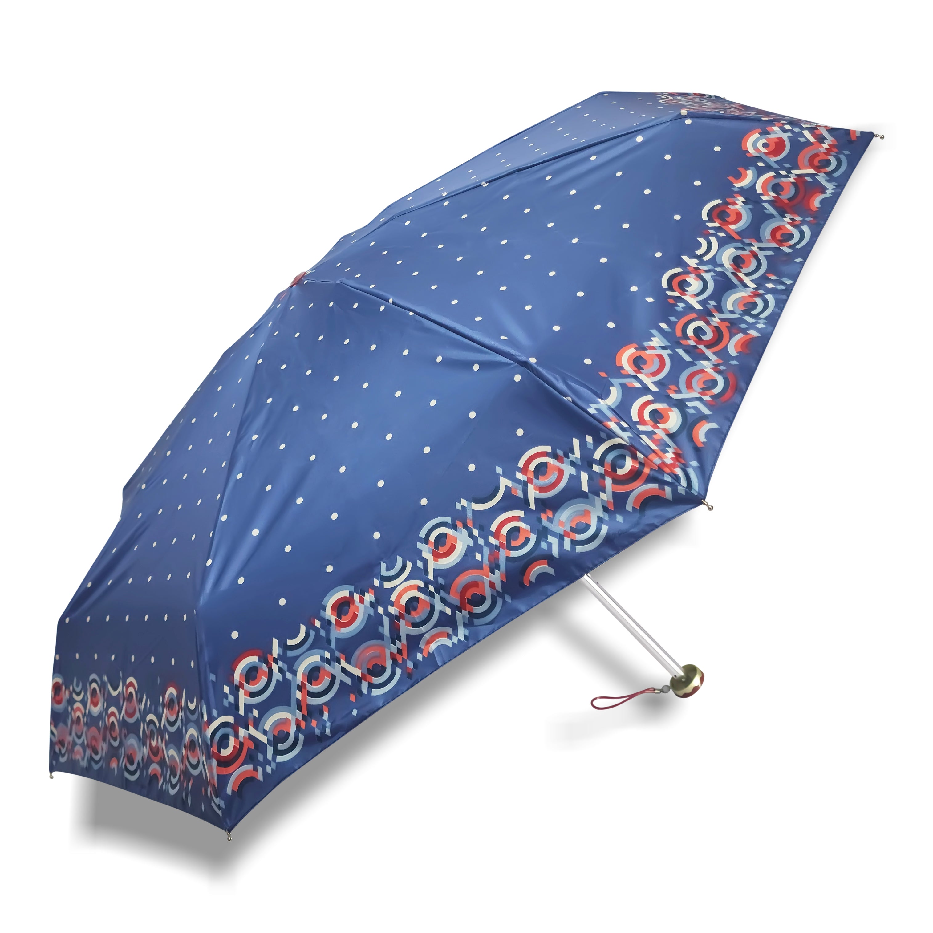 Popy Nano 5 Fold Printed Umbrella With Silver Coating