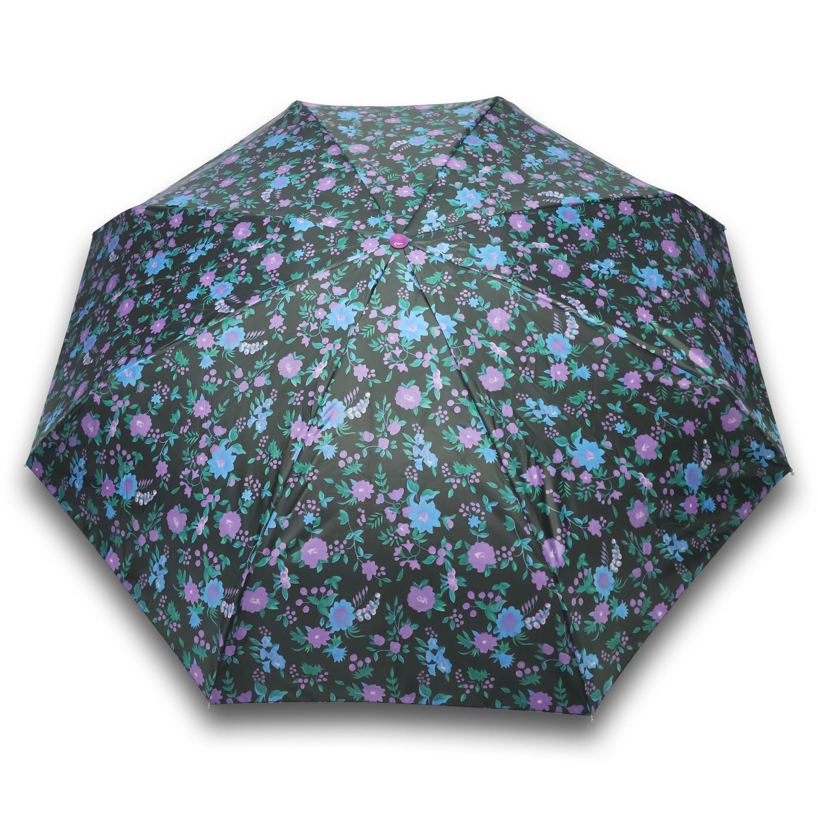 POPY NANO 5 FOLD PRINTED UMBRELLA WITH SILVER COATING