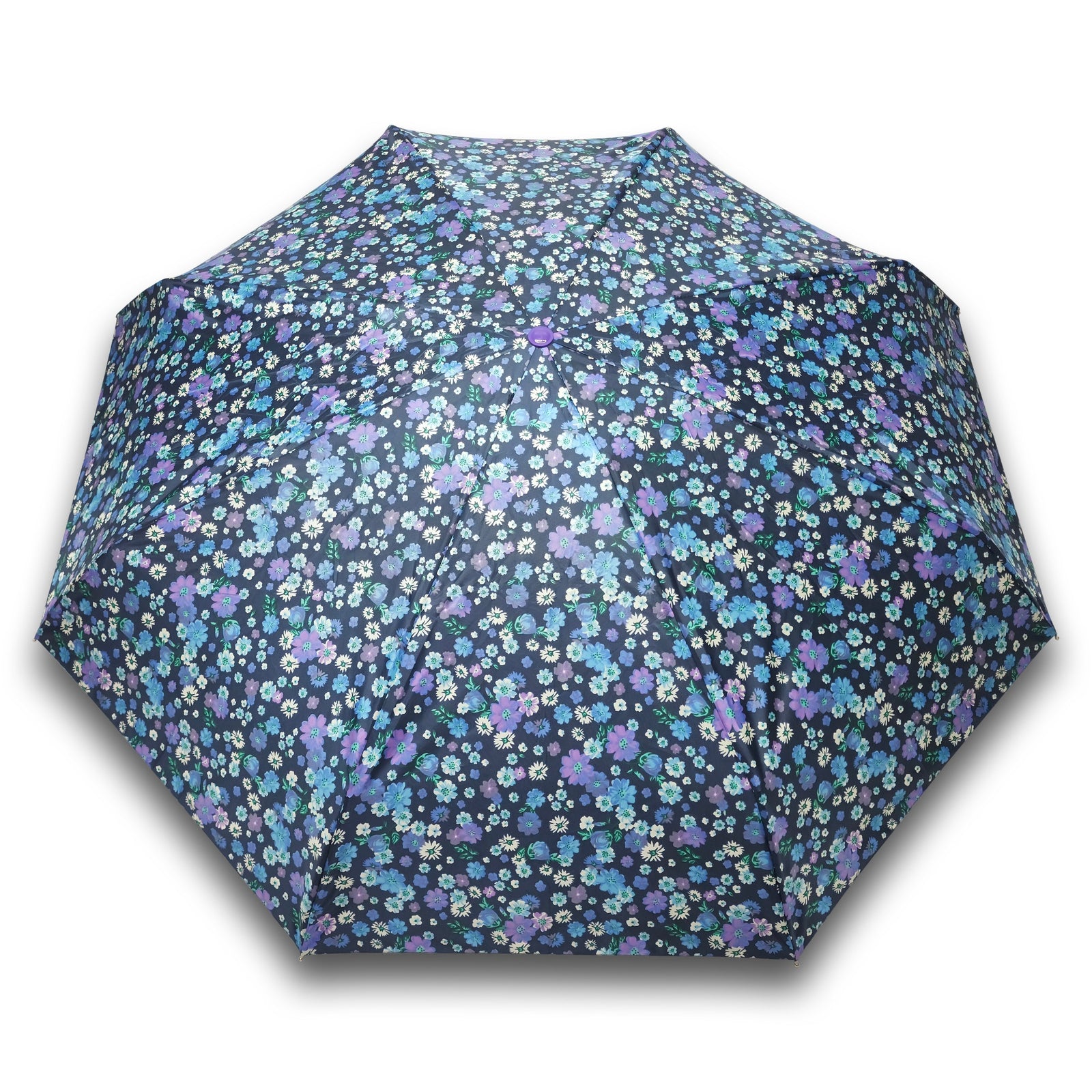 POPY NANO 5 FOLD PRINTED UMBRELLA WITH SILVER COATING
