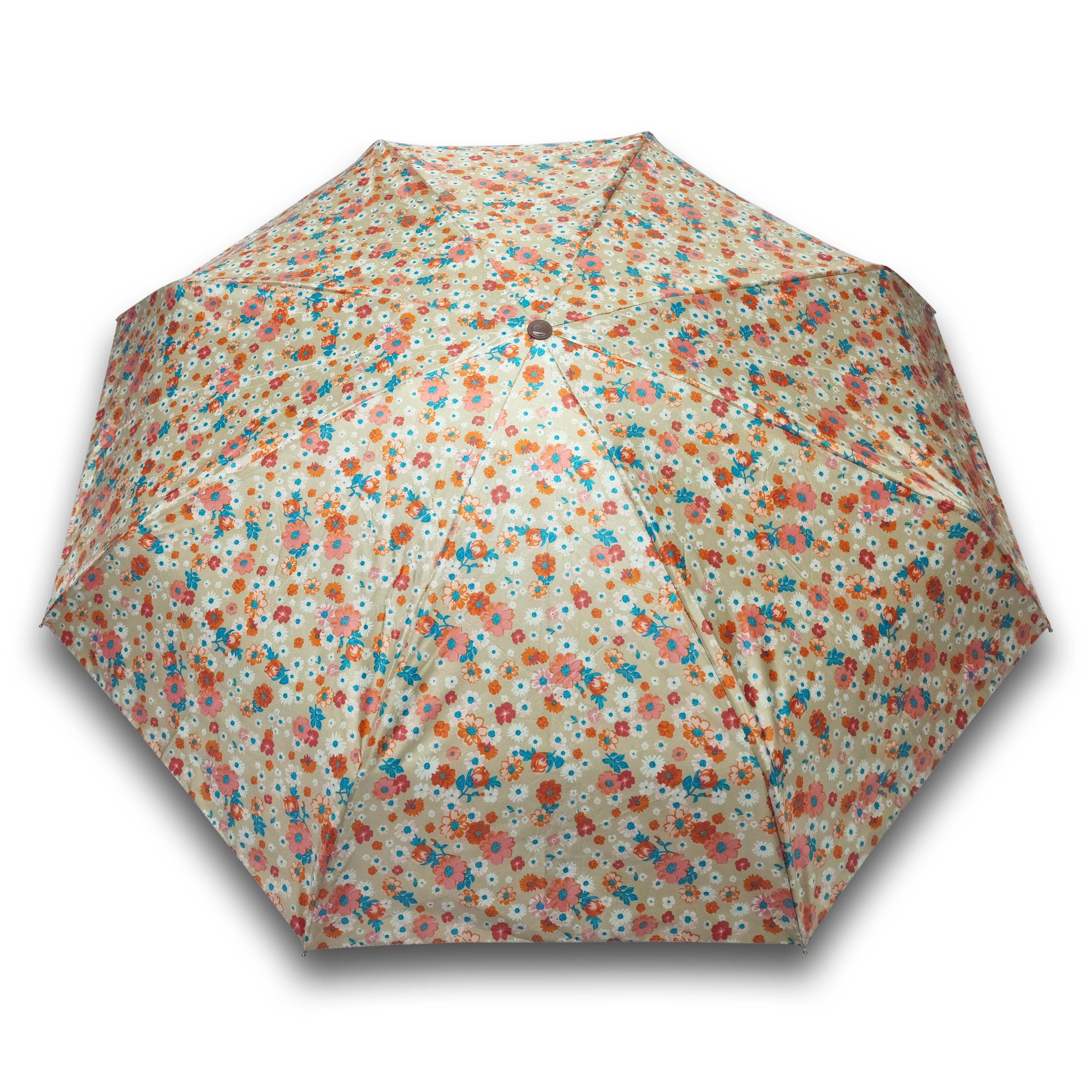 Popy Nano 5 Fold Printed Umbrella With Silver Coating