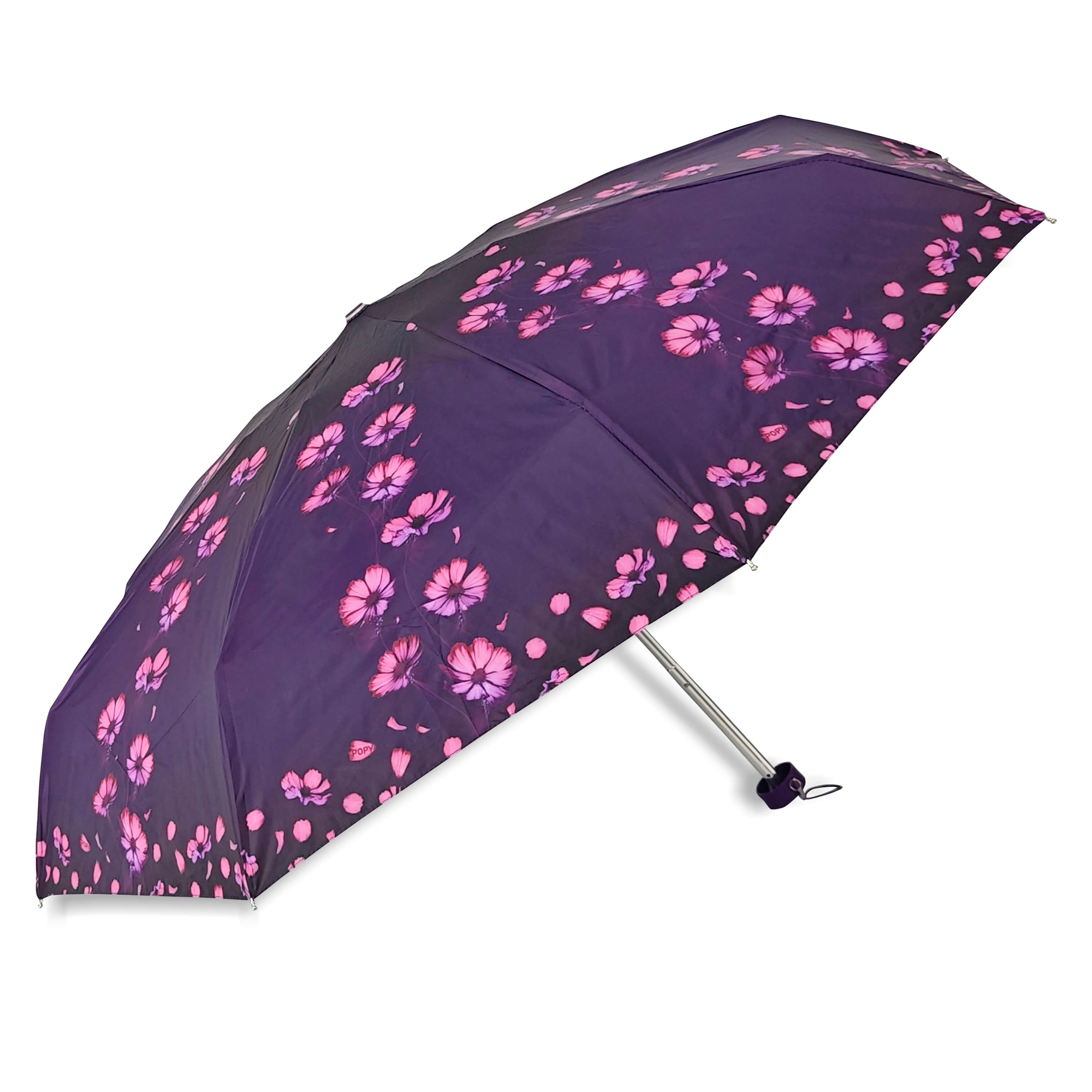 Popy Nano 5 Fold Printed Umbrella With Silver Coating