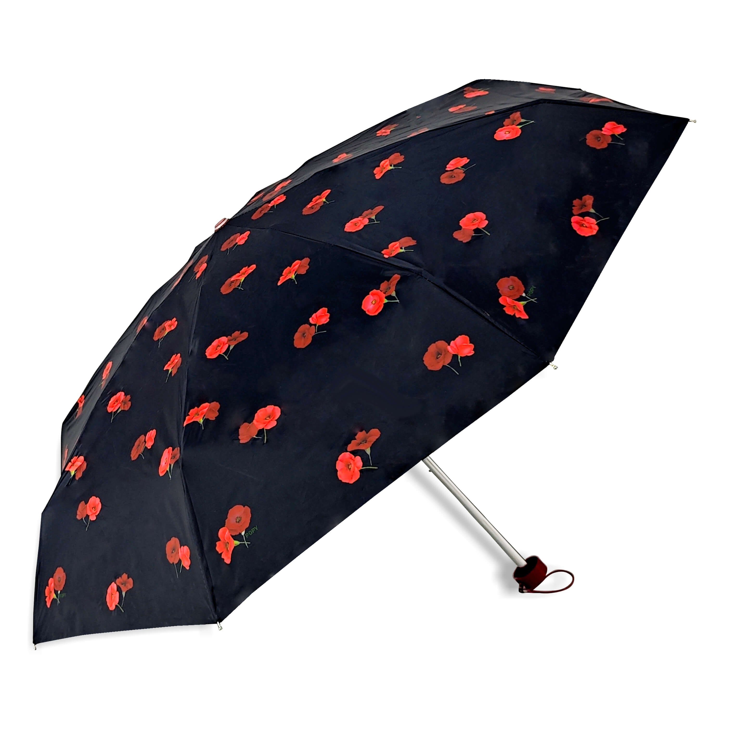 Popy Nano 5 Fold Printed Umbrella With Silver Coating
