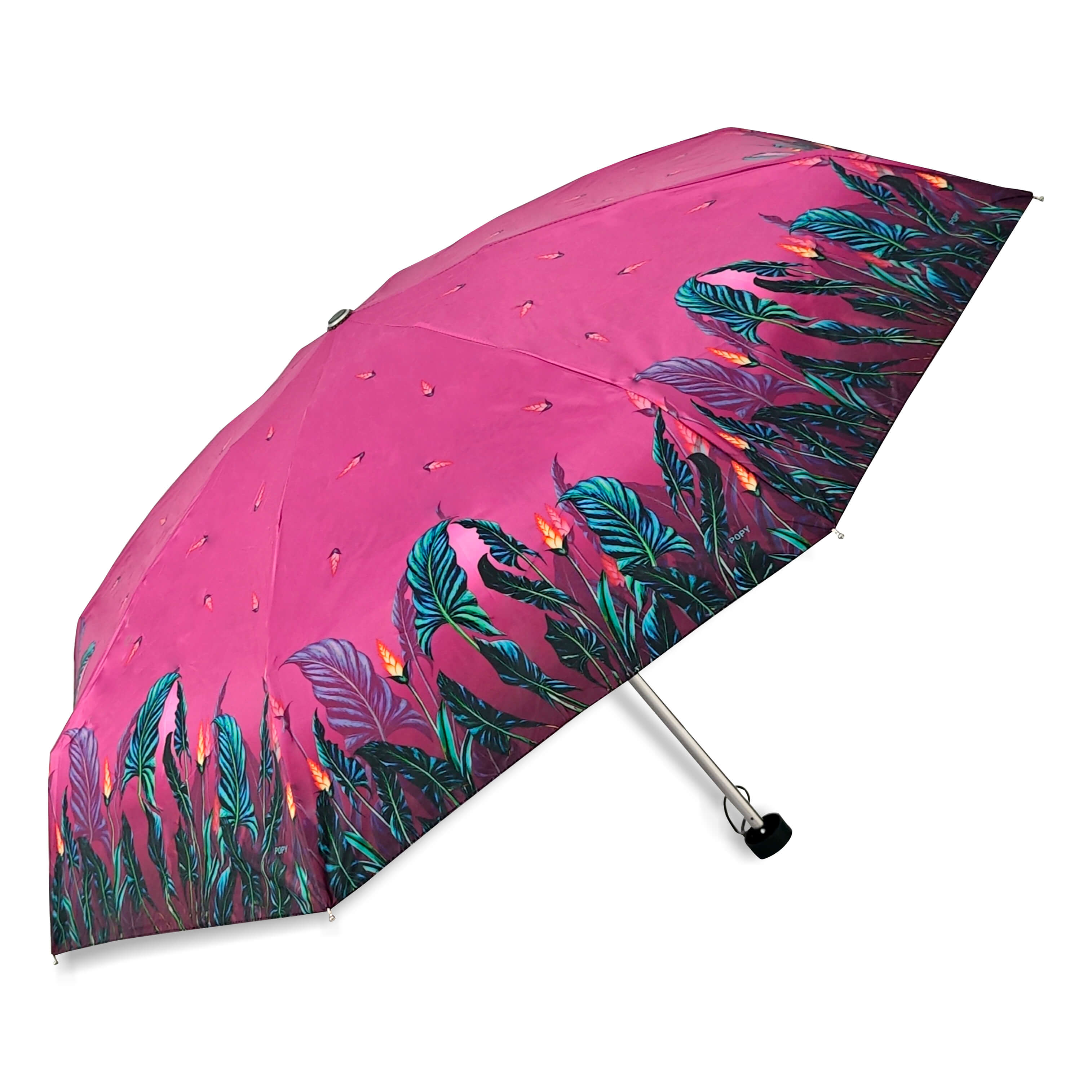 Popy Nano 5 Fold Printed Umbrella With Silver Coating