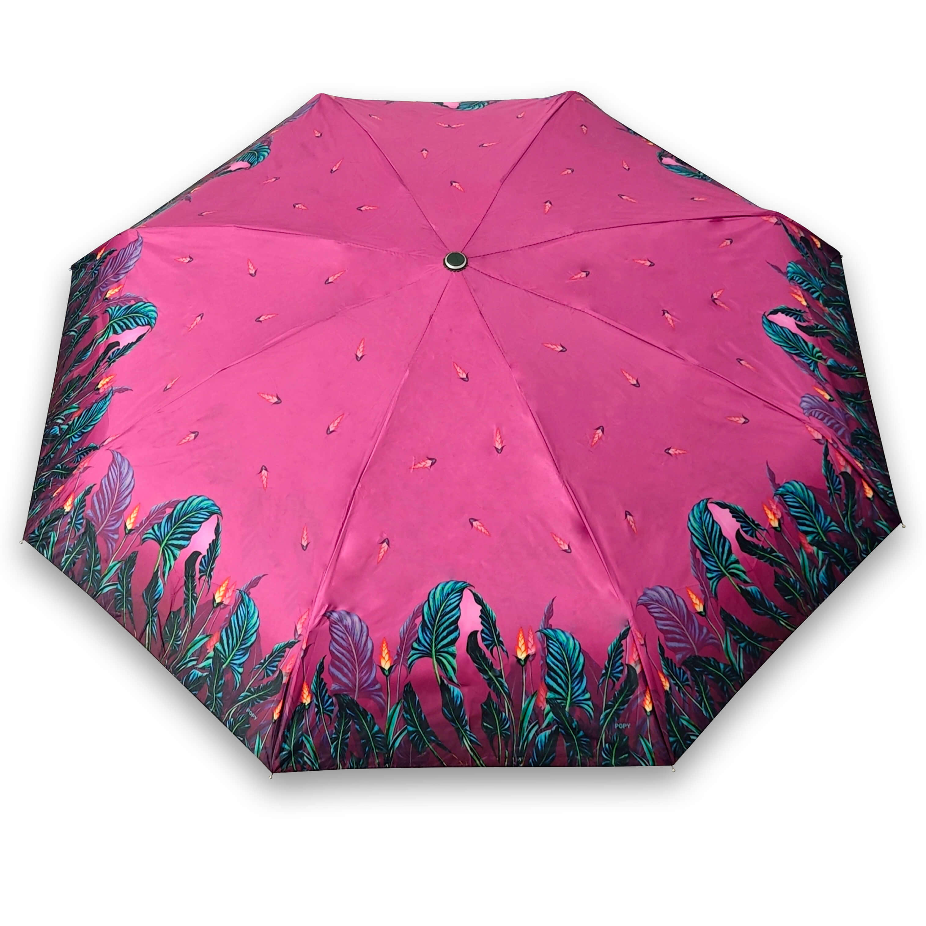 Popy Nano 5 Fold Printed Umbrella With Silver Coating