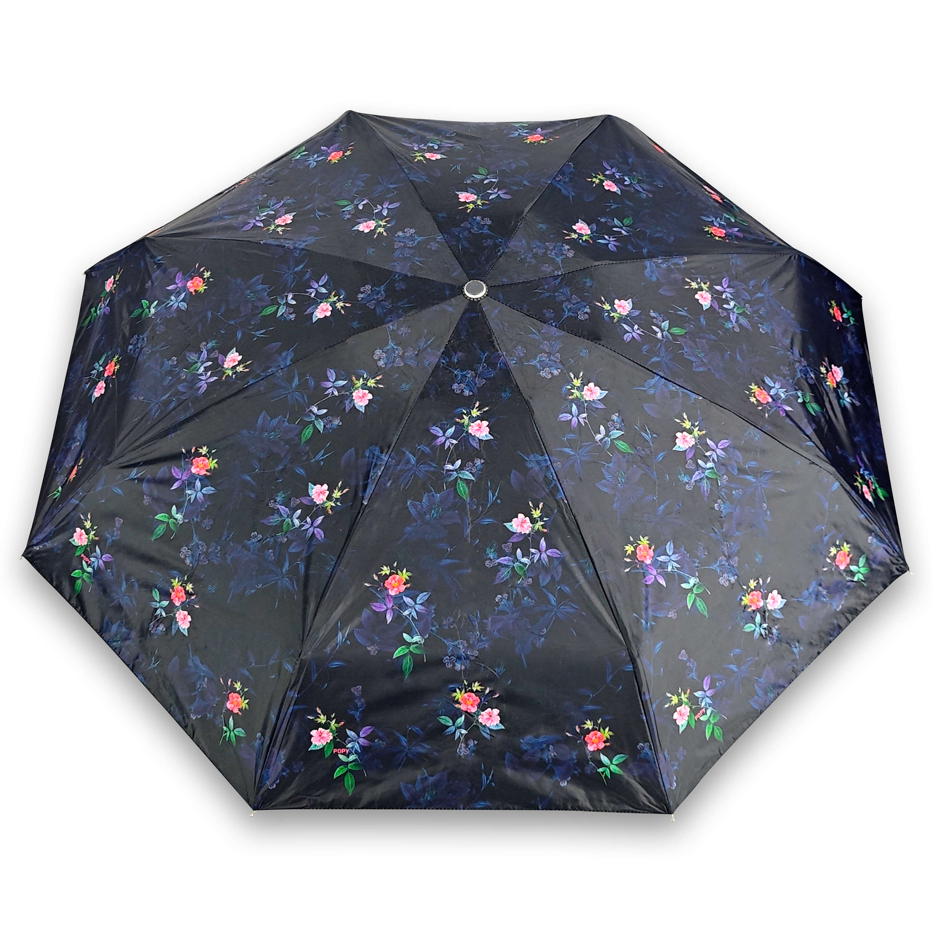 Popy Nano 5 Fold Printed Umbrella With Silver Coating