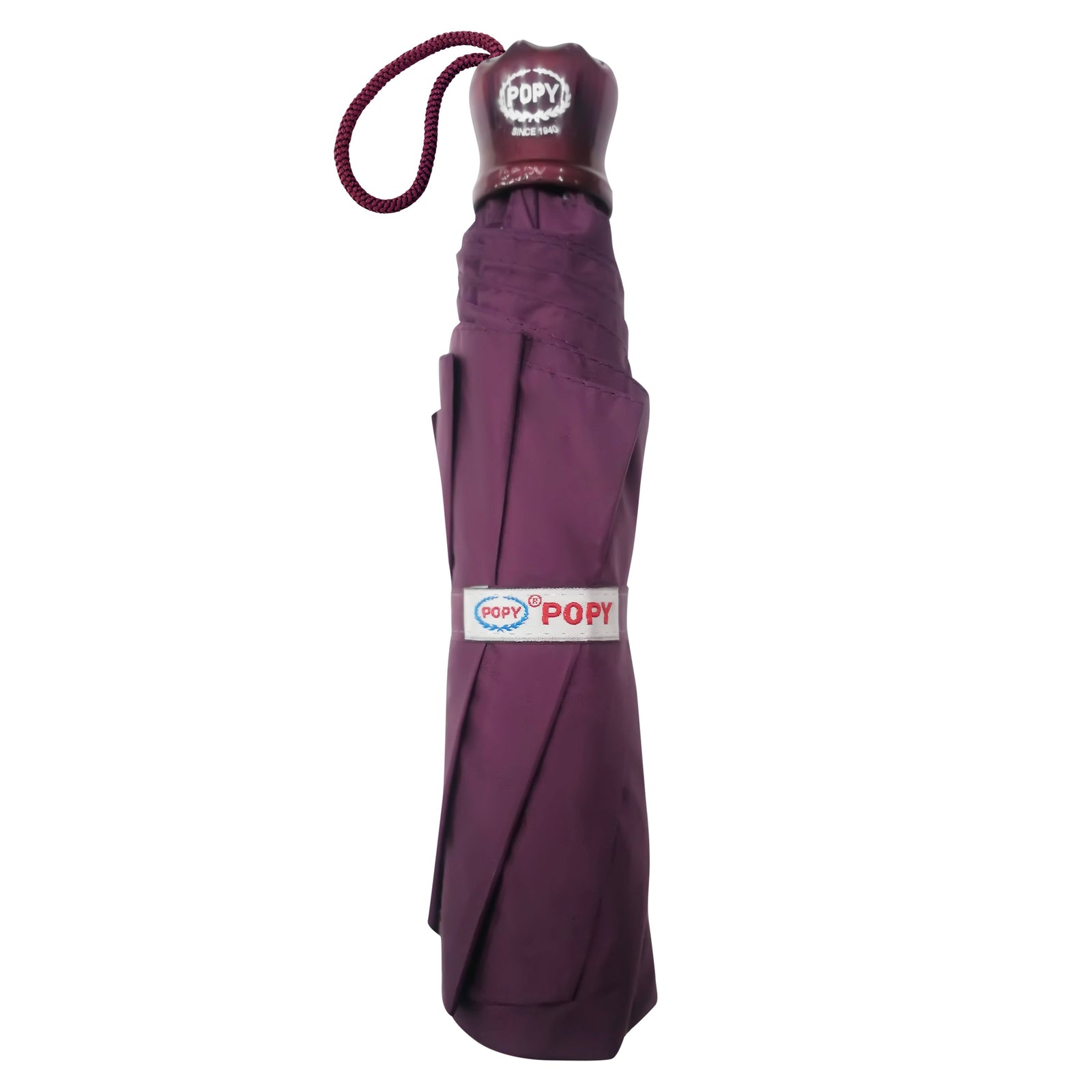BUSH SILVER 3 FOLD SOLID COLOUR UMBRELLA