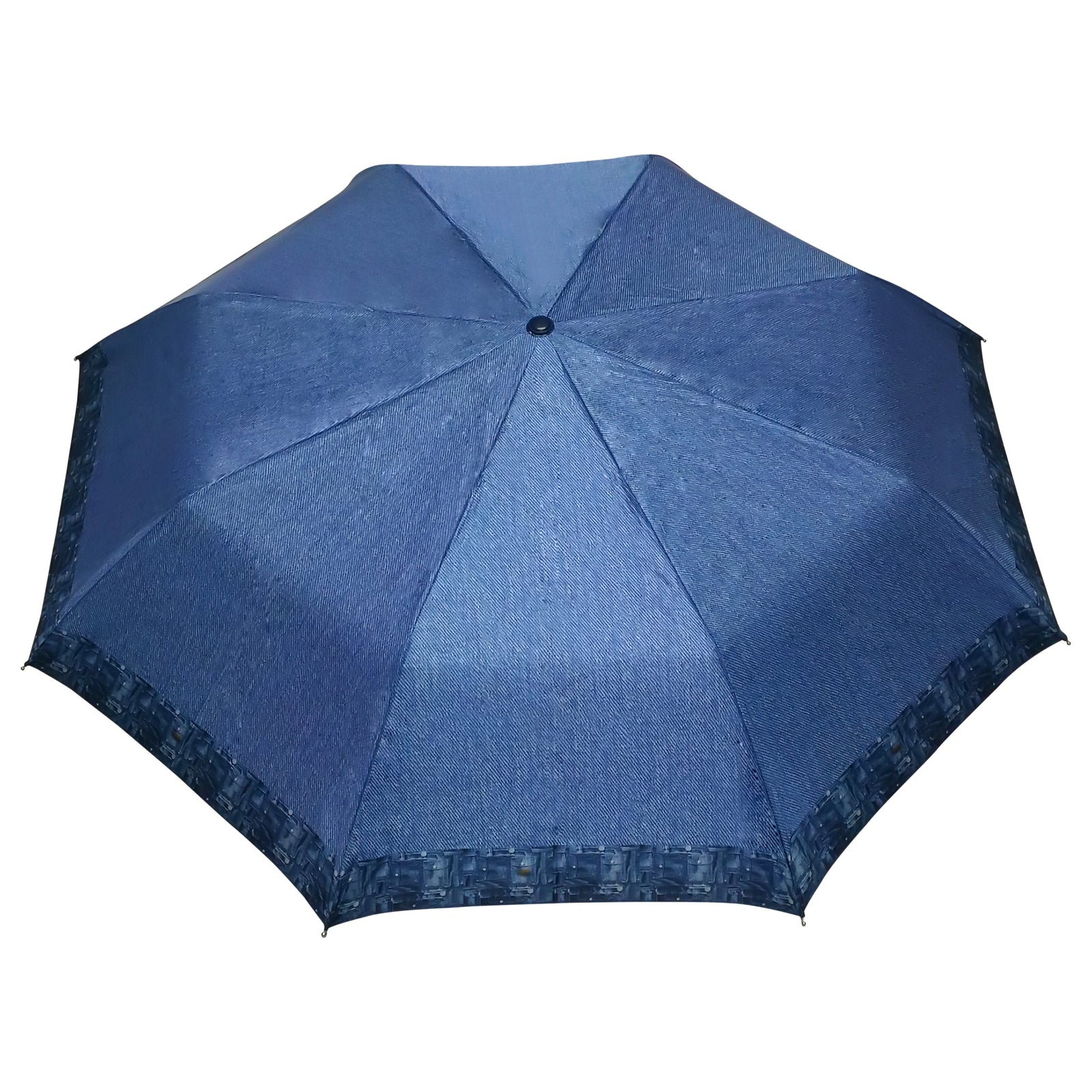 JEANS 3 FOLD UMBRELLA WITH SILVER COATING