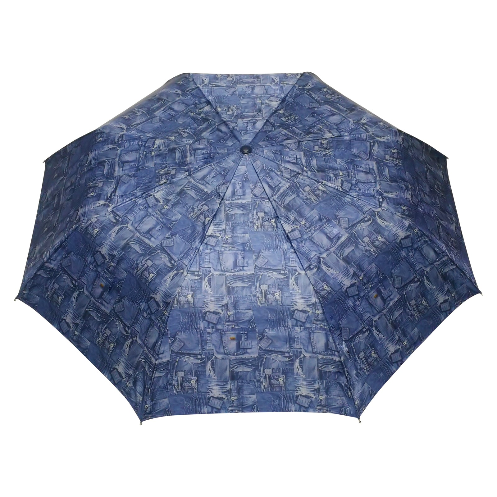 JEANS 3 FOLD UMBRELLA WITH SILVER COATING