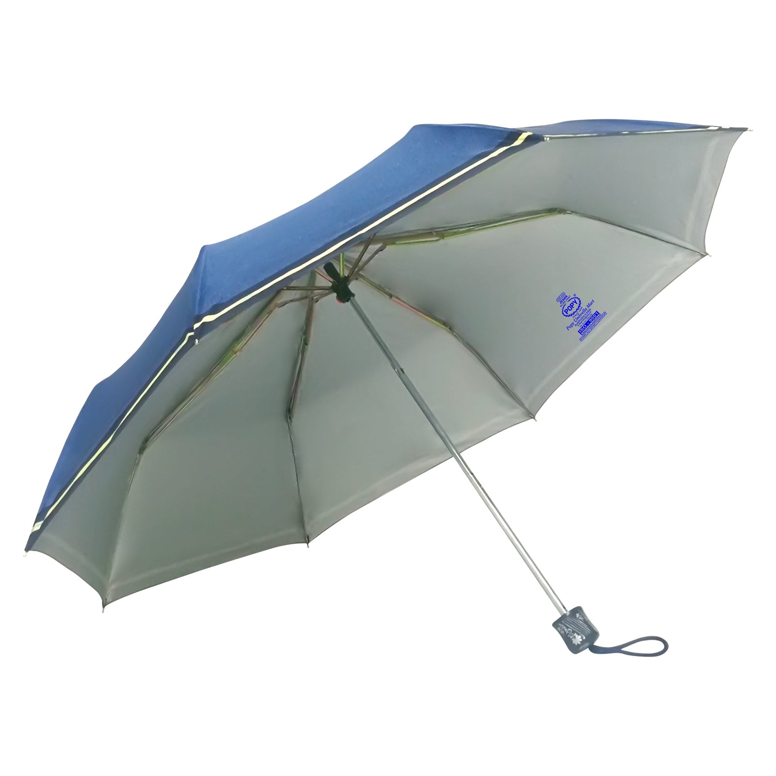 JEANS 3 FOLD UMBRELLA WITH SILVER COATING