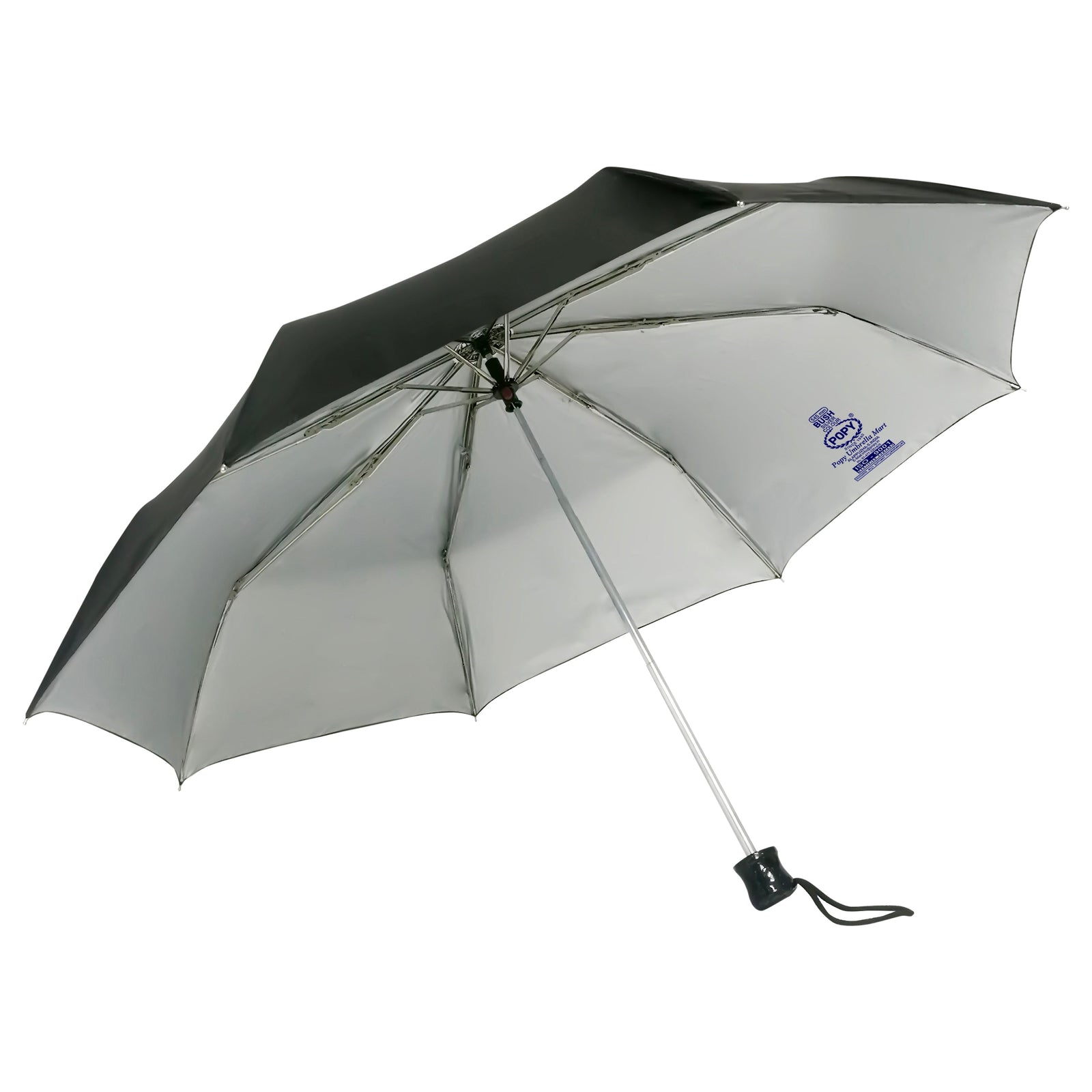 BUSH SILVER 3 FOLD SOLID COLOUR UMBRELLA