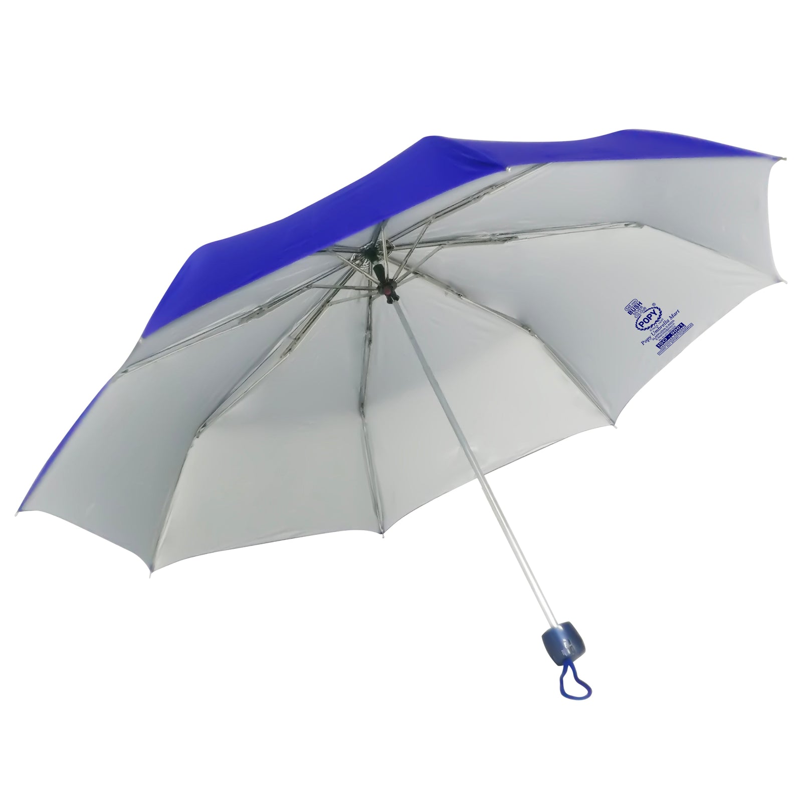 BUSH SILVER 3 FOLD SOLID COLOUR UMBRELLA
