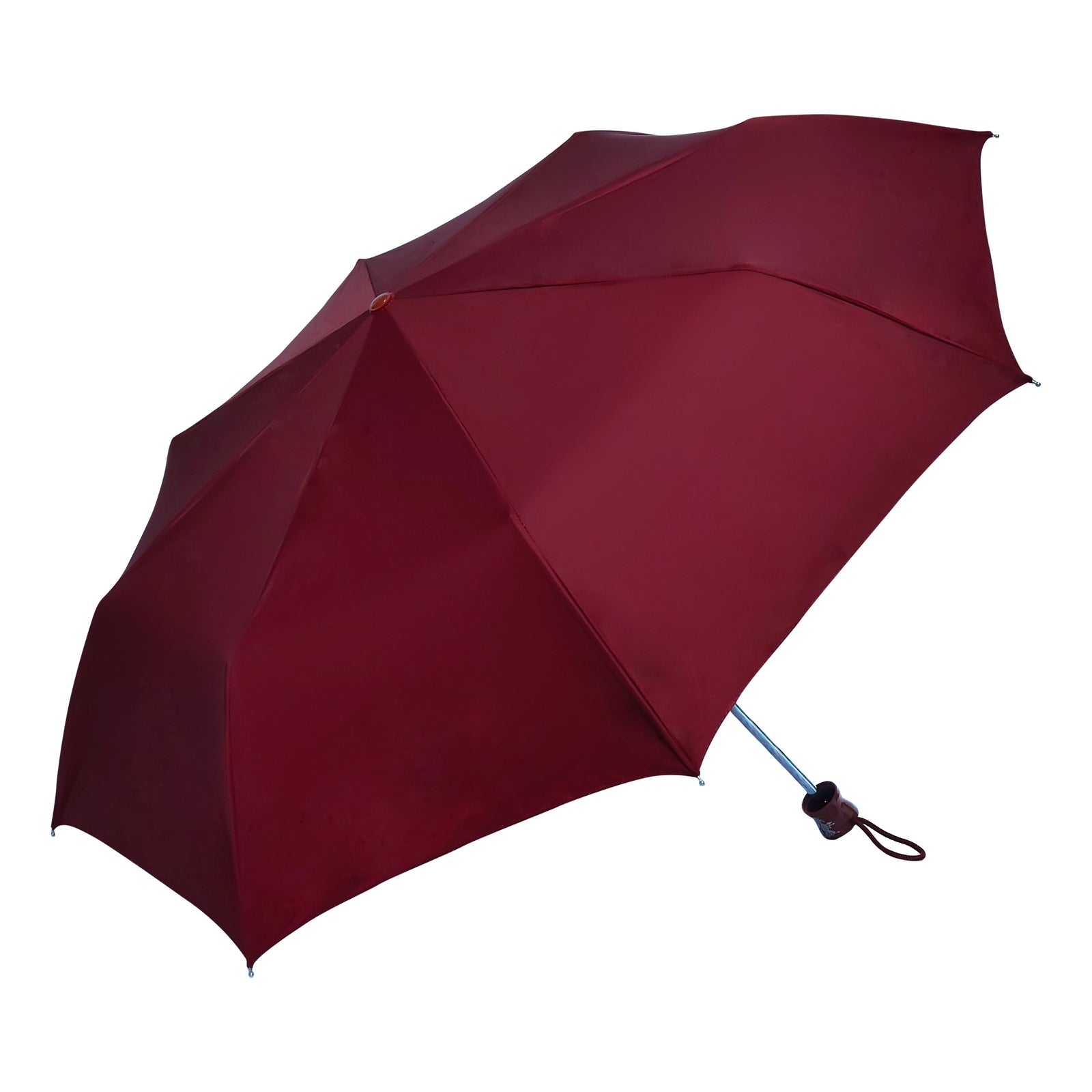 CHERRY 3FOLD SOLID COLOUR UMBRELLA WITH SILVER COATING