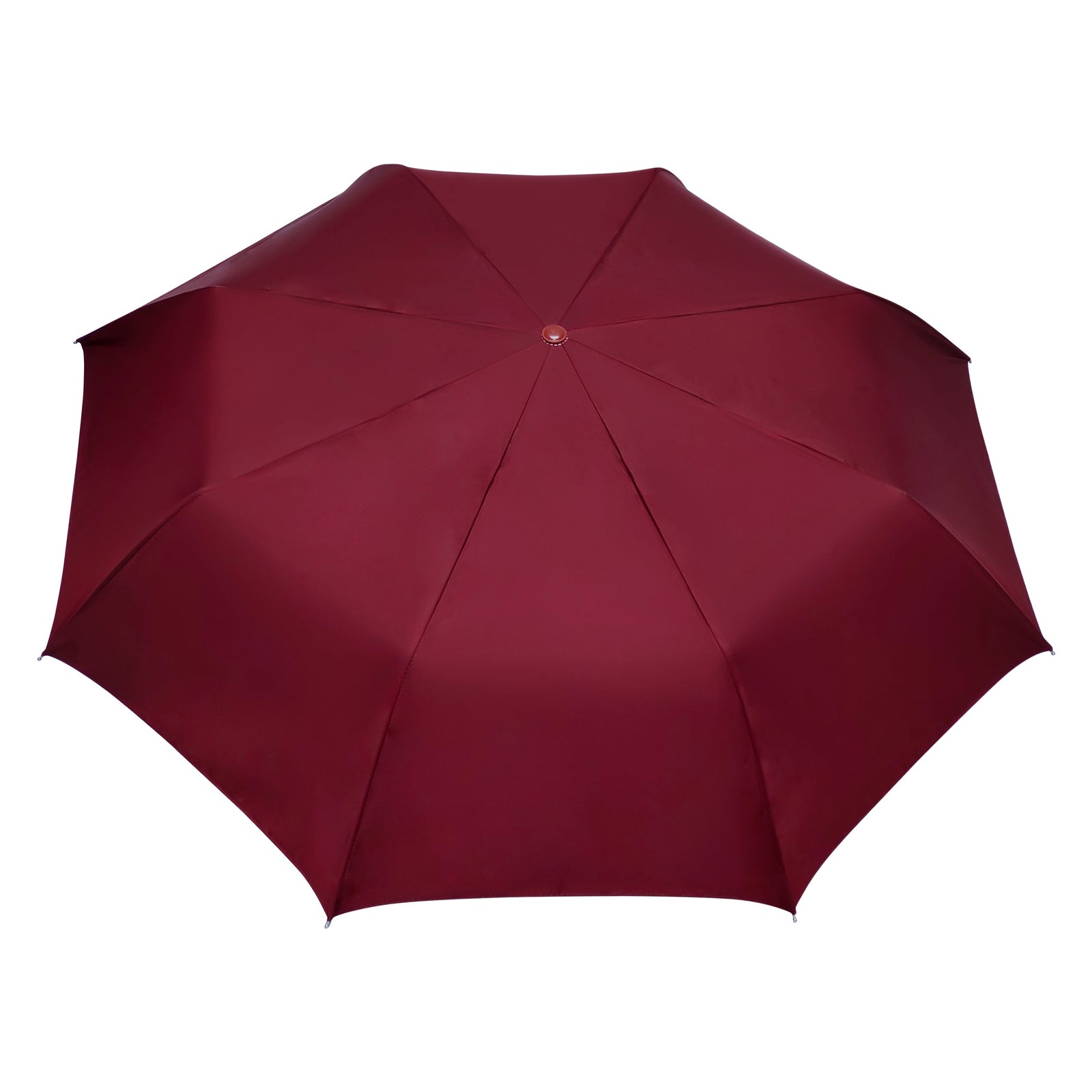 CHERRY 3FOLD SOLID COLOUR UMBRELLA WITH SILVER COATING