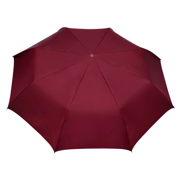Cherry 3Fold Solid Colour Umbrella With Silver Coating