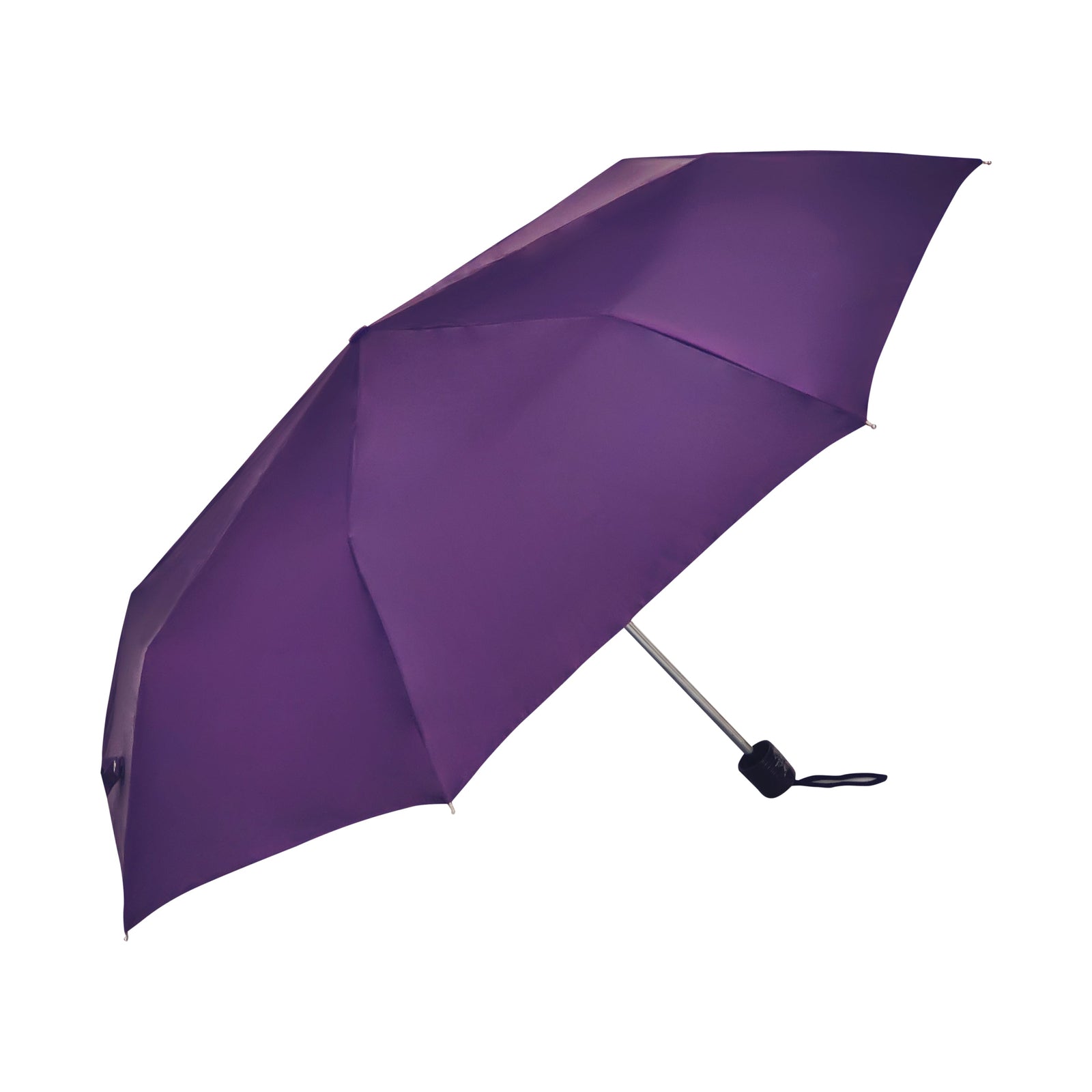 CHERRY 3FOLD SOLID COLOUR UMBRELLA WITH SILVER COATING