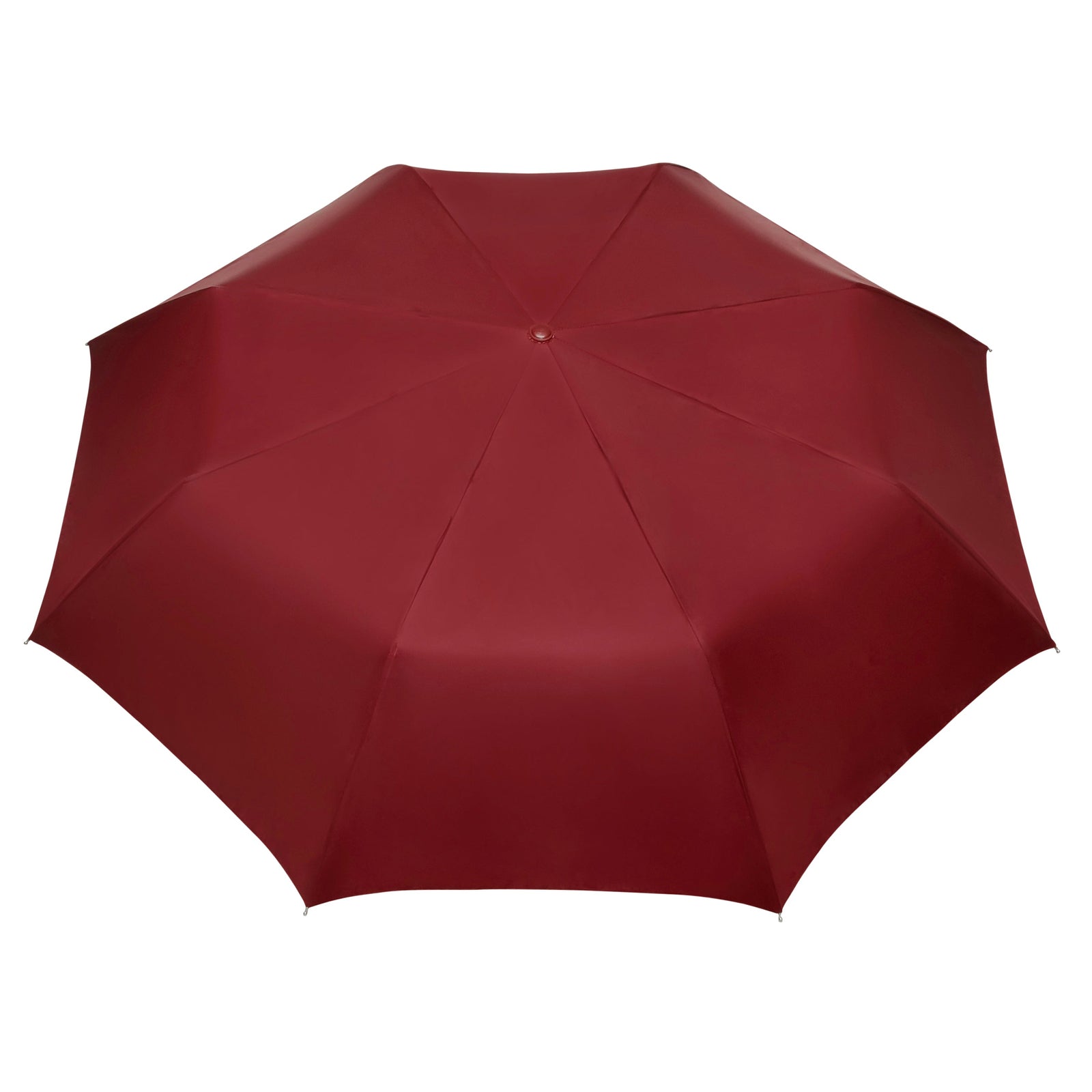 CHERRY 3FOLD SOLID COLOUR UMBRELLA WITH SILVER COATING