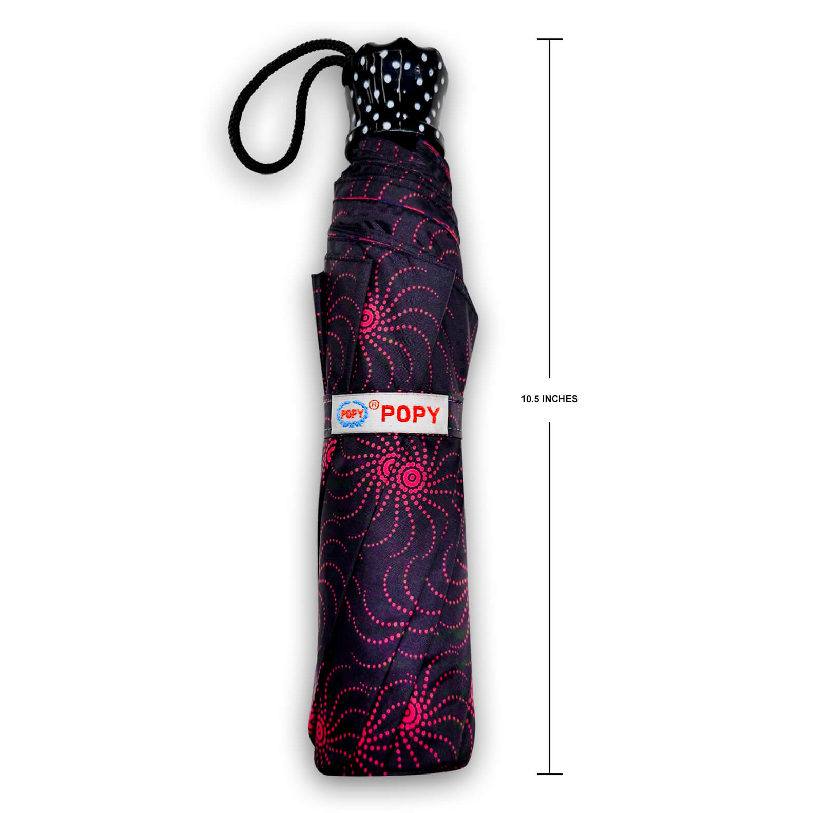 DOTS SILVER 3FOLD UMBRELLA