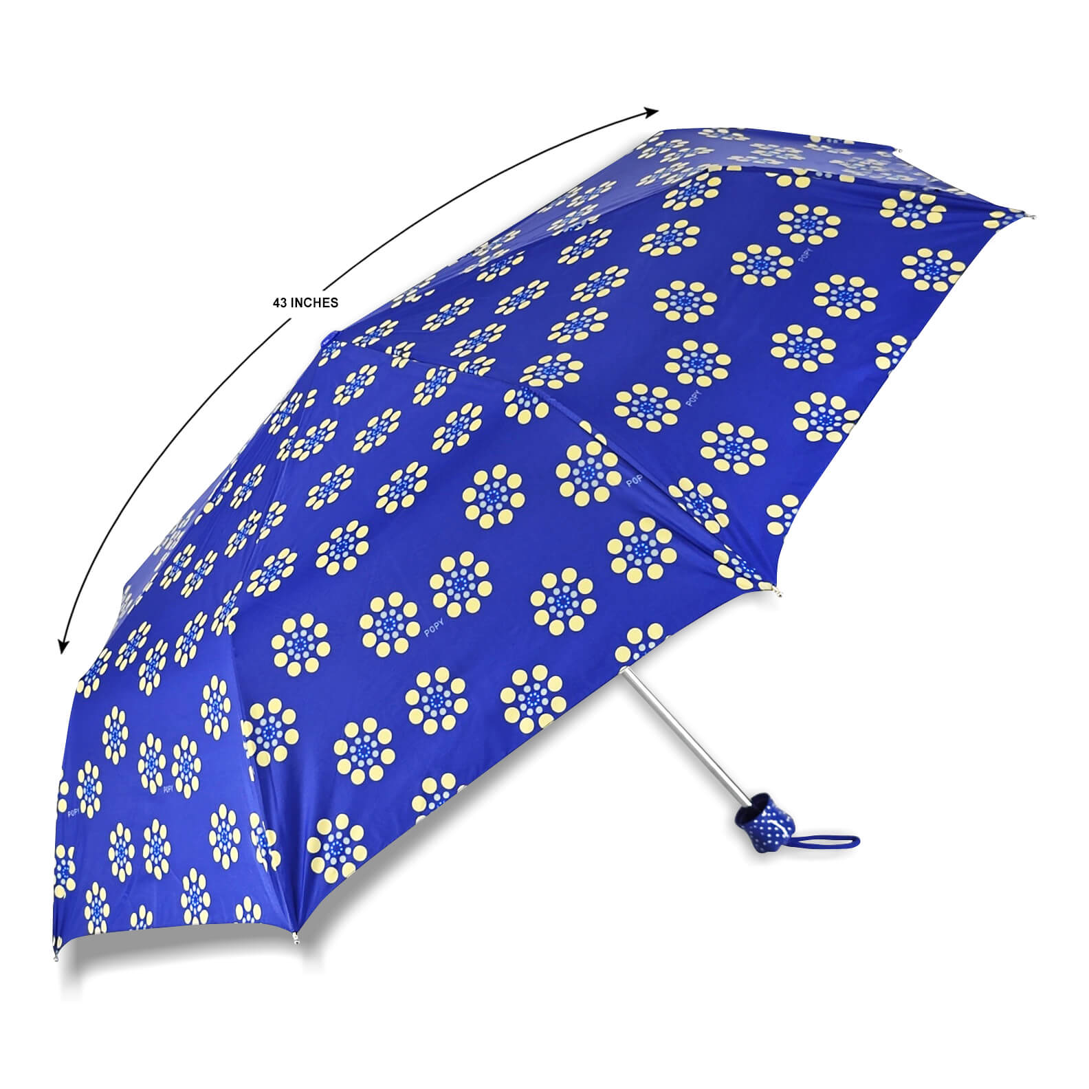 DOTS SILVER 3FOLD UMBRELLA