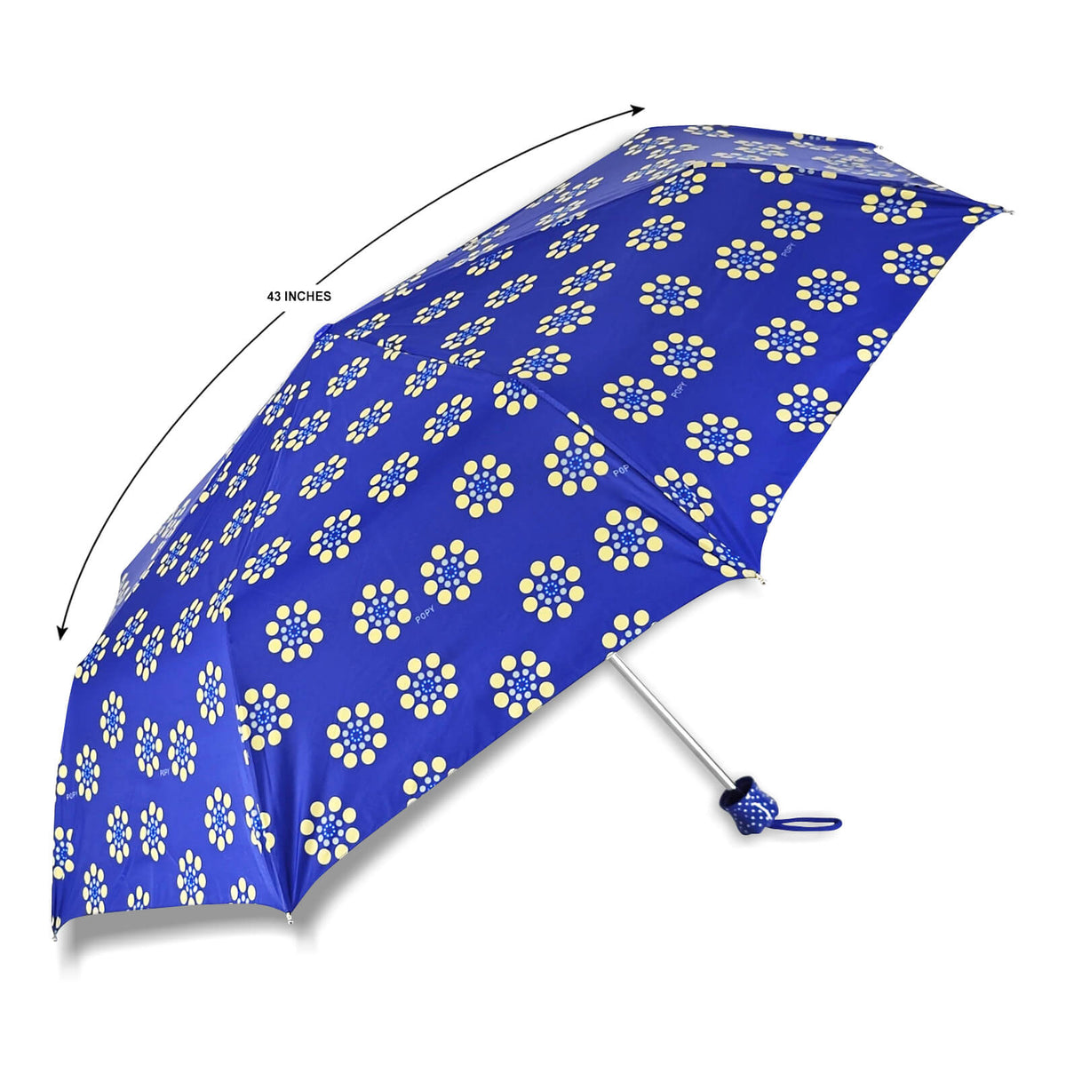 DOTS SILVER 3FOLD UMBRELLA