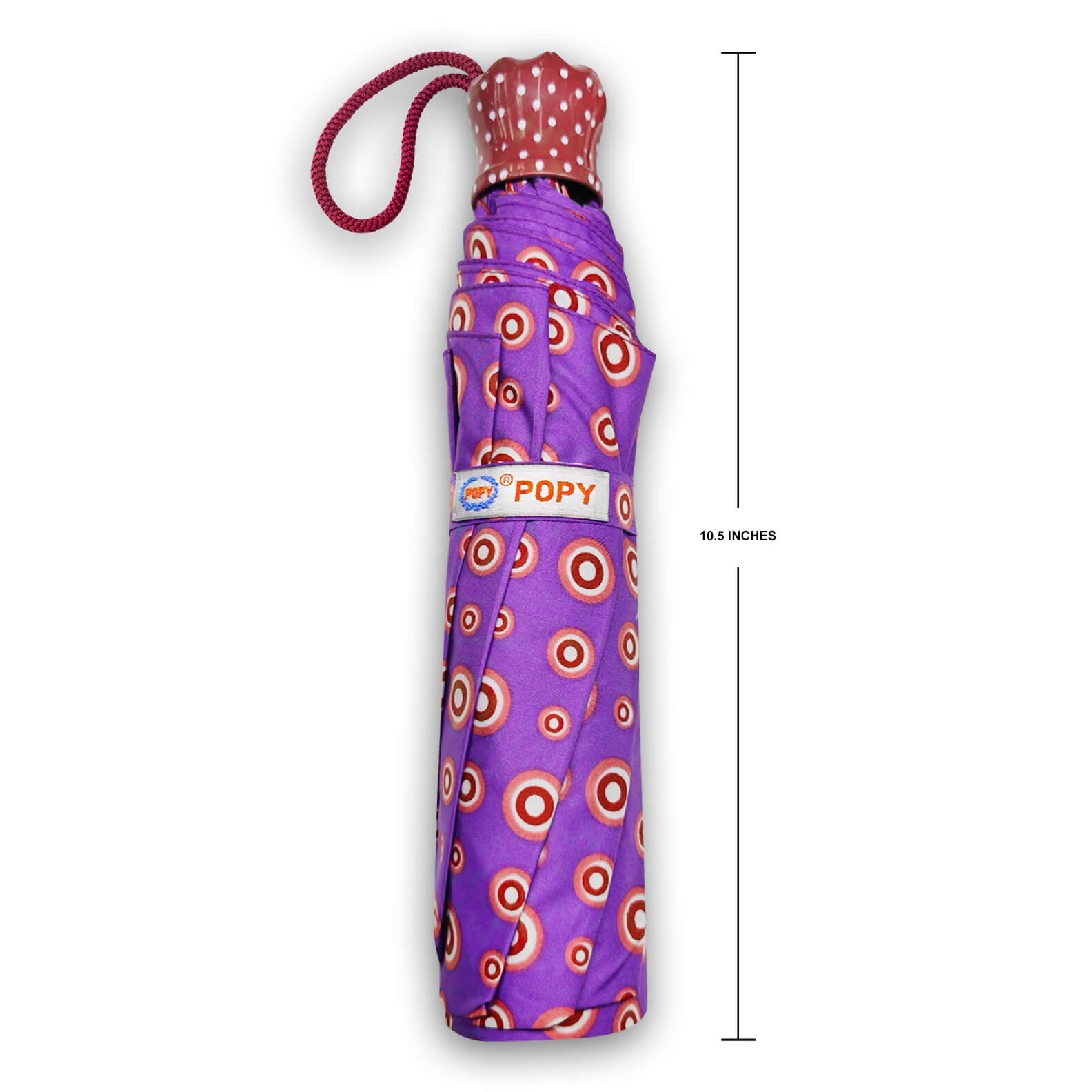DOTS SILVER 3FOLD UMBRELLA