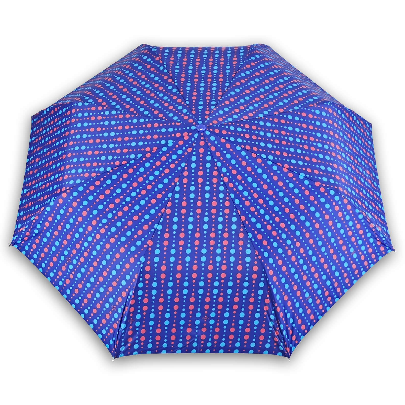 DOTS SILVER 3FOLD UMBRELLA