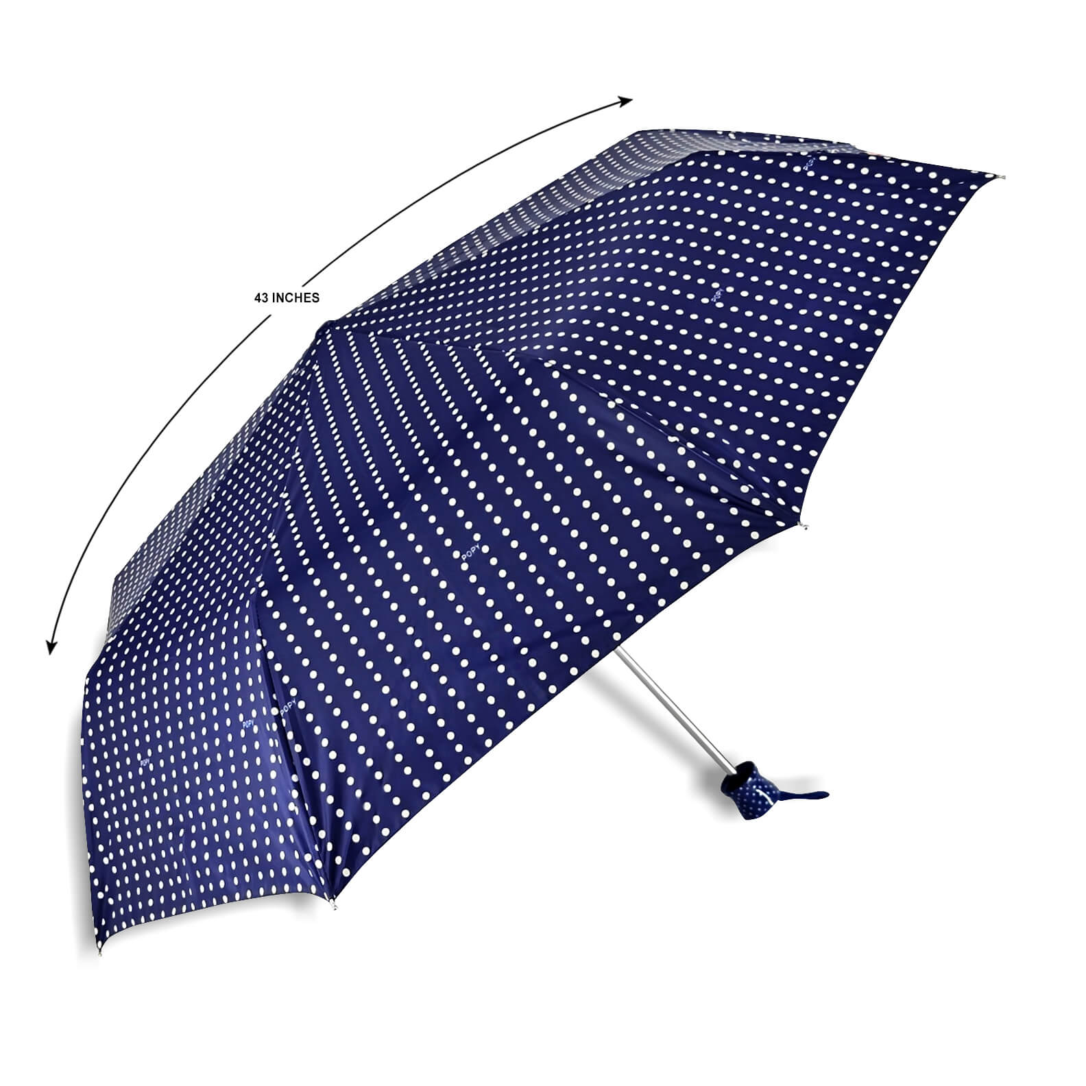 DOTS SILVER 3FOLD UMBRELLA