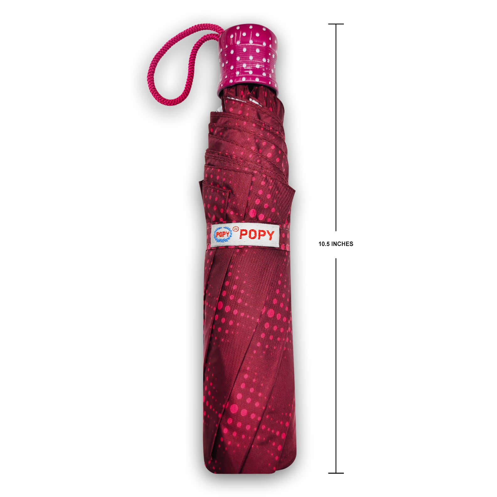 DOTS SILVER 3FOLD UMBRELLA