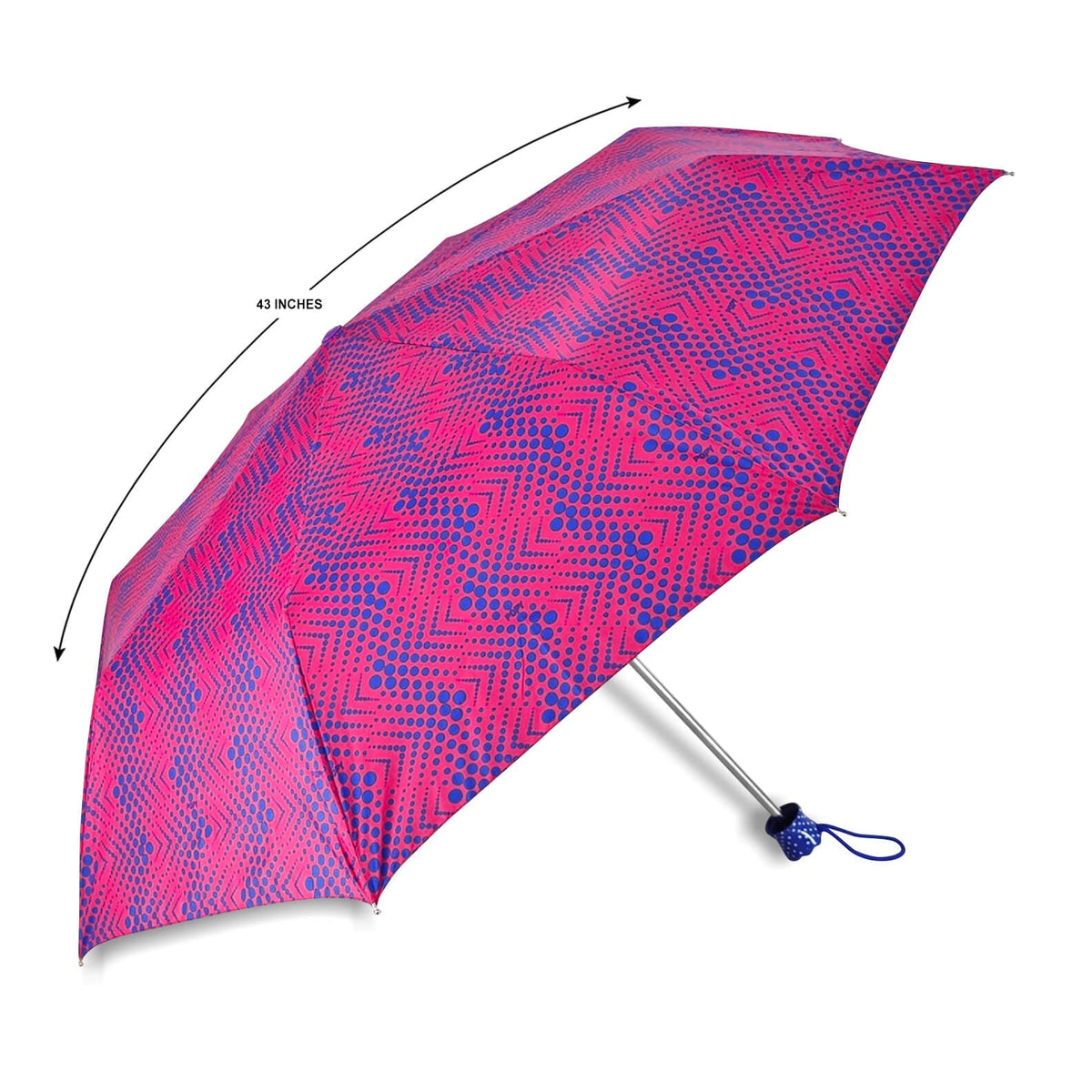 DOTS SILVER 3FOLD UMBRELLA
