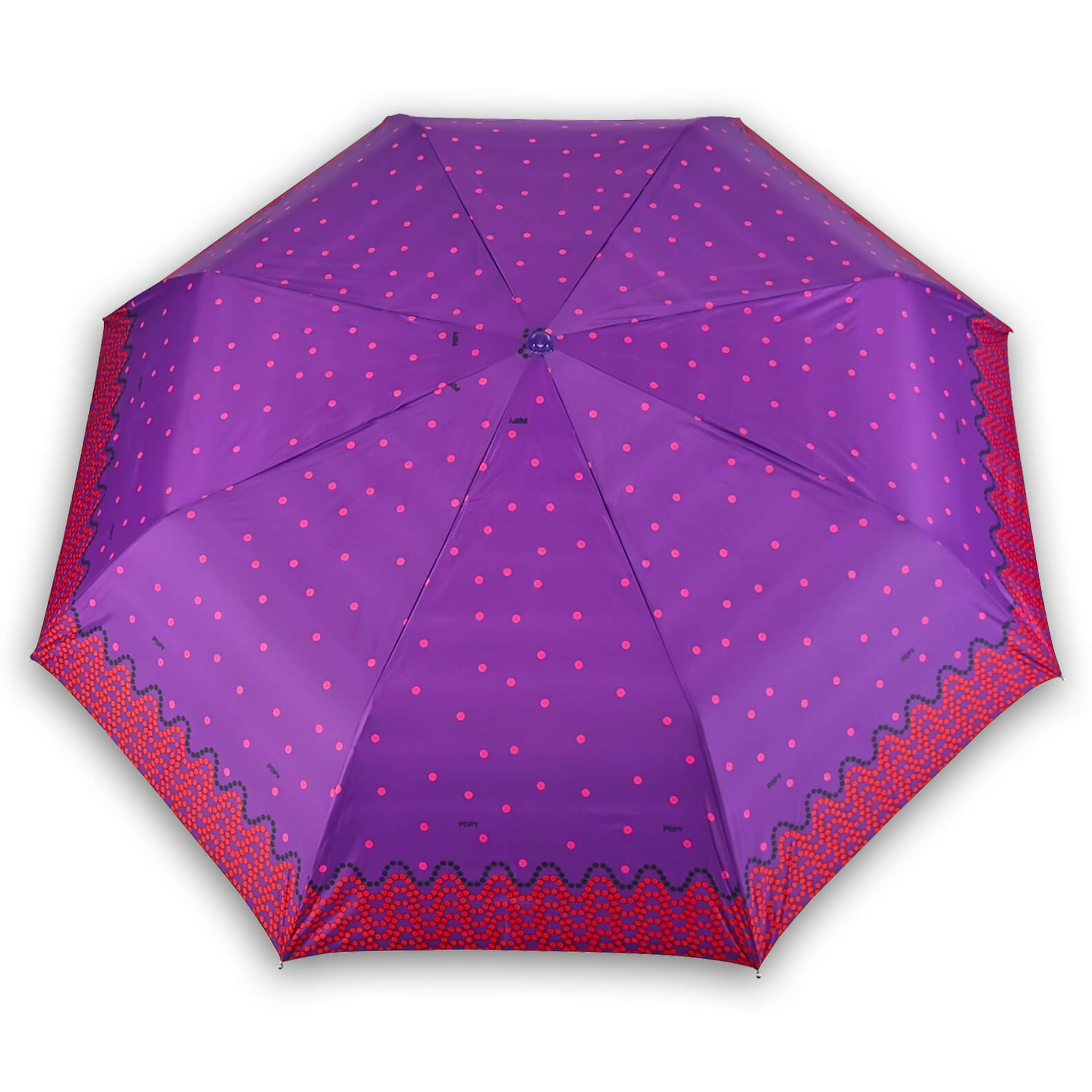 DOTS SILVER 3FOLD UMBRELLA