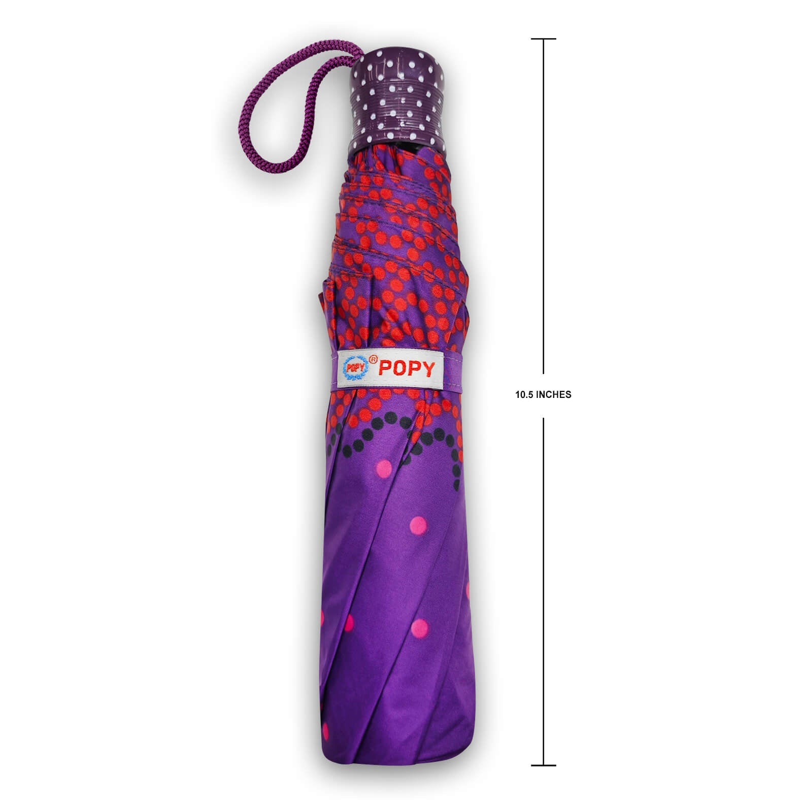 DOTS SILVER 3FOLD UMBRELLA