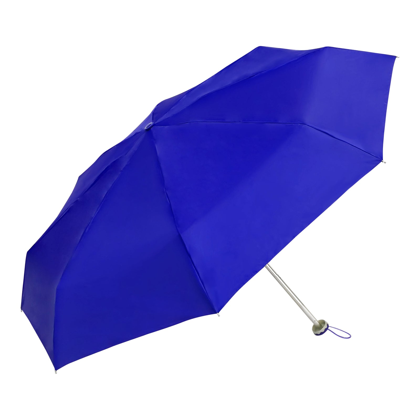 POPY NANO 5 FOLD SOLID COLOUR UMBRELLA WITH SILVER COATING
