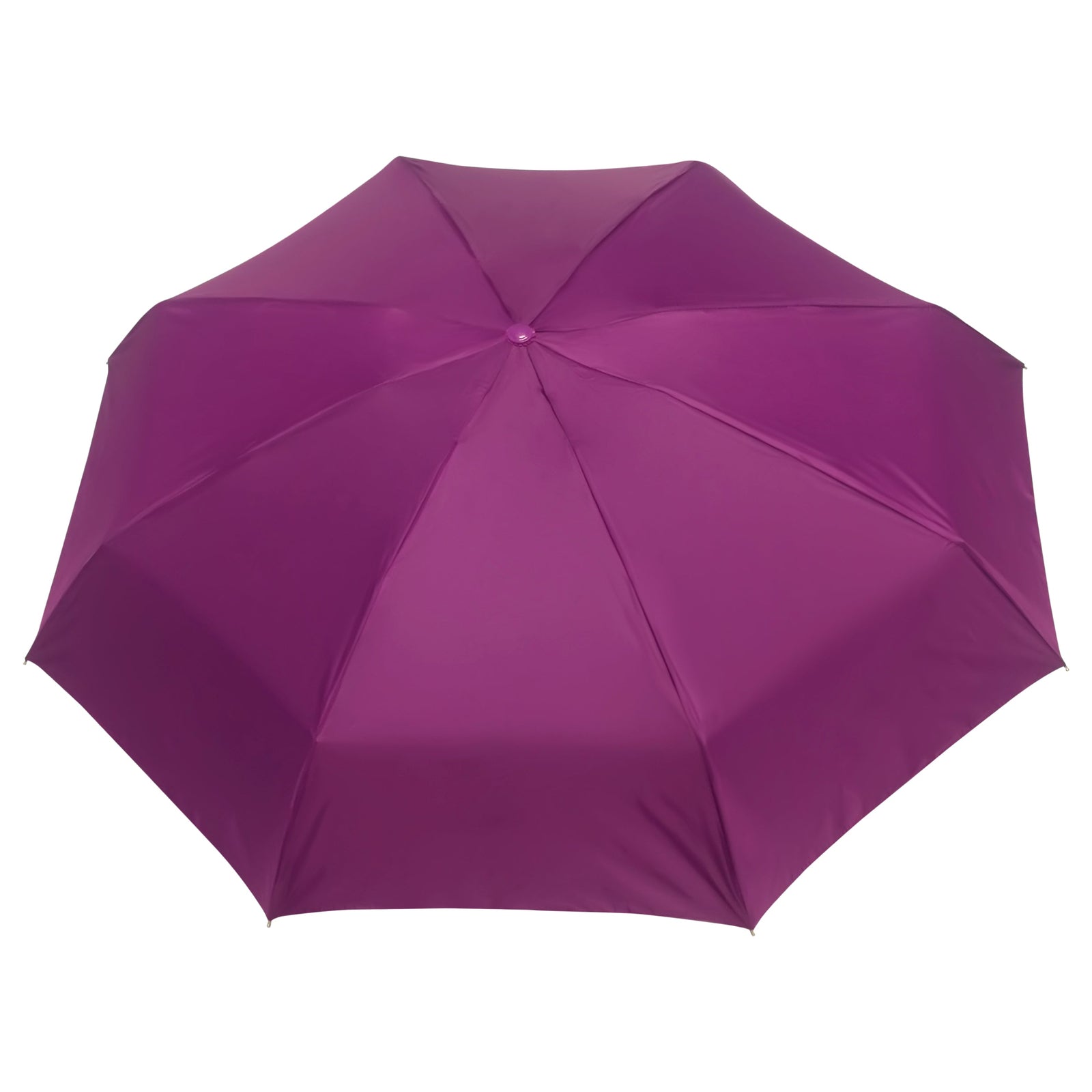 POPY NANO 5 FOLD SOLID COLOUR UMBRELLA WITH SILVER COATING