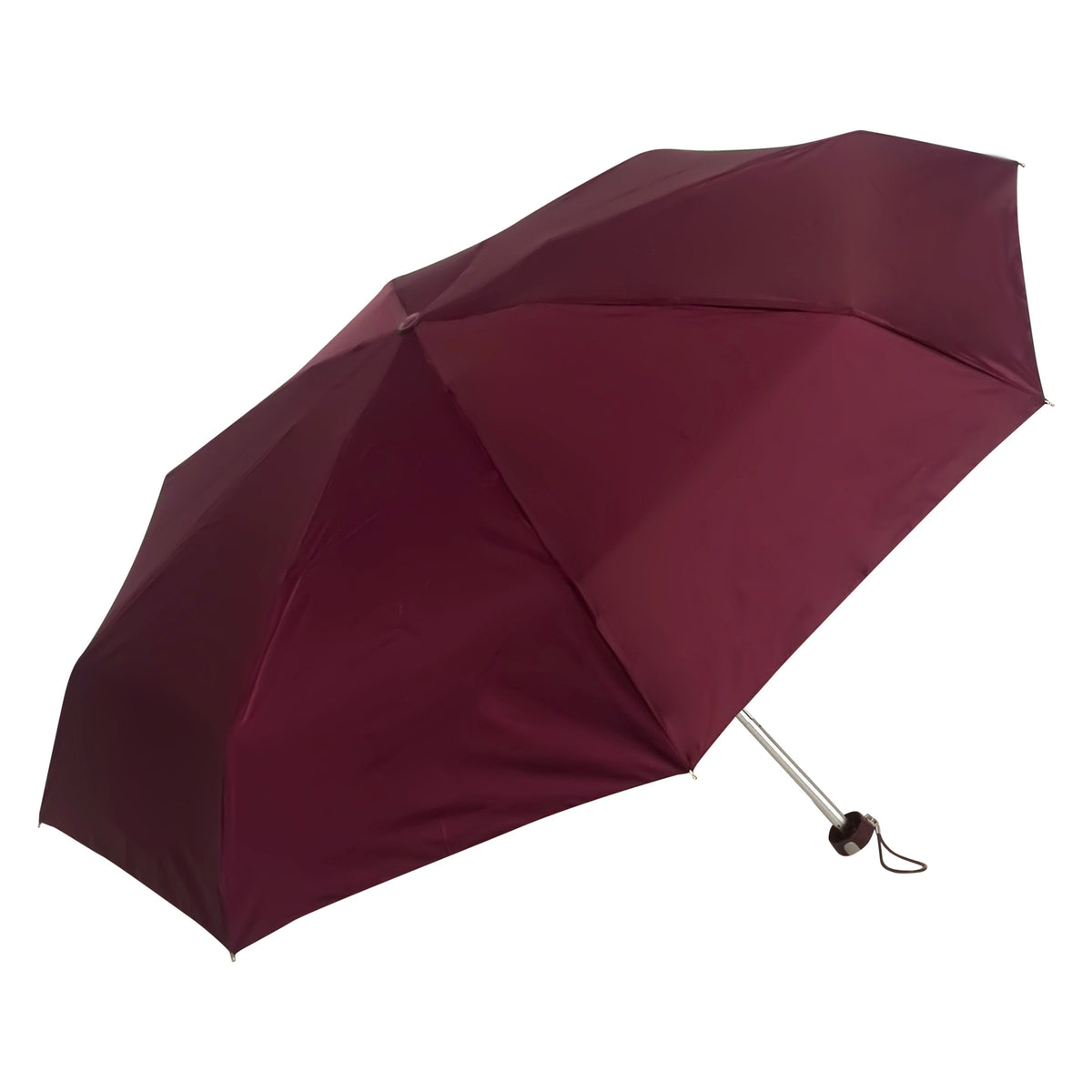 POPY NANO 5 FOLD SOLID COLOUR UMBRELLA WITH SILVER COATING