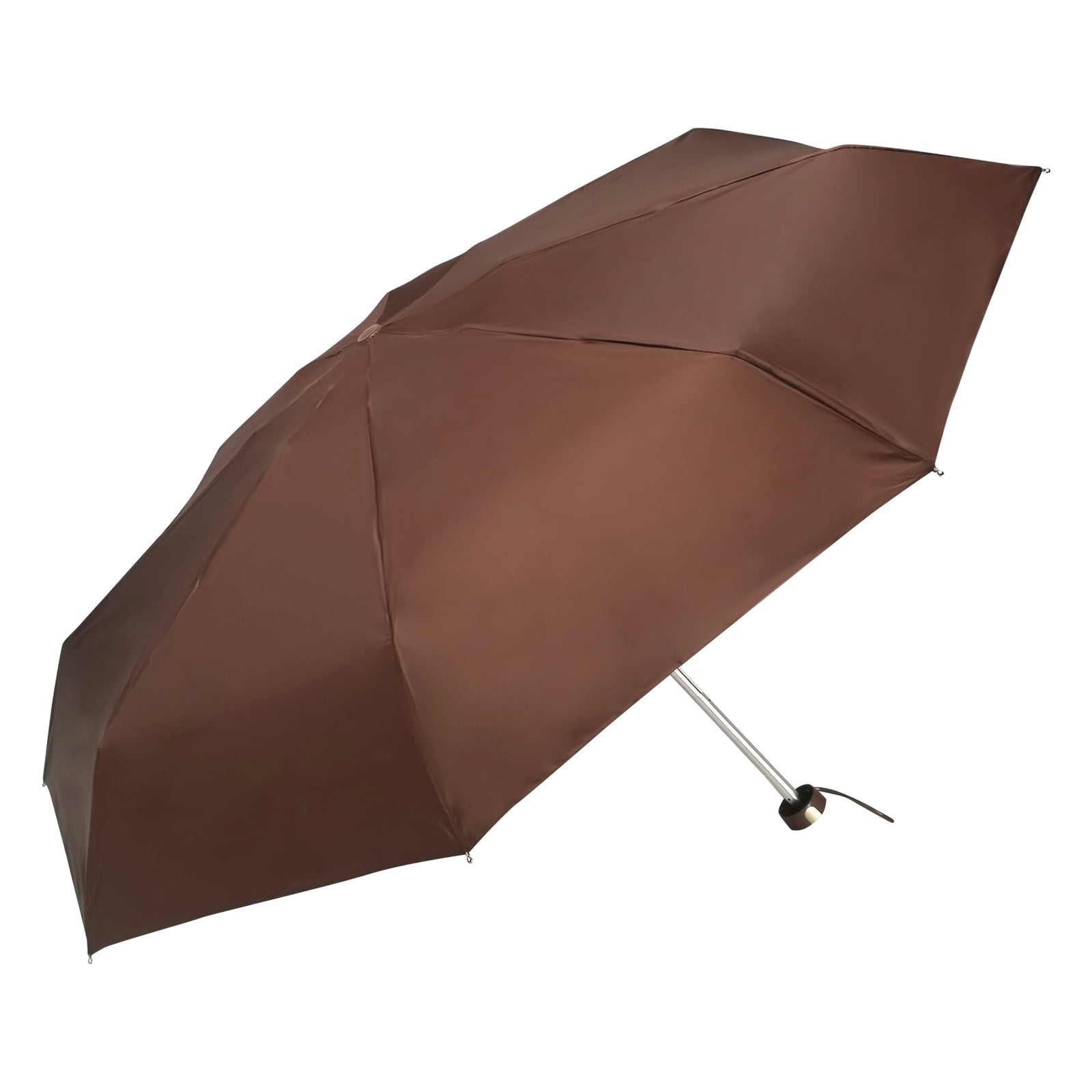 POPY NANO 5 FOLD SOLID COLOUR UMBRELLA WITH SILVER COATING