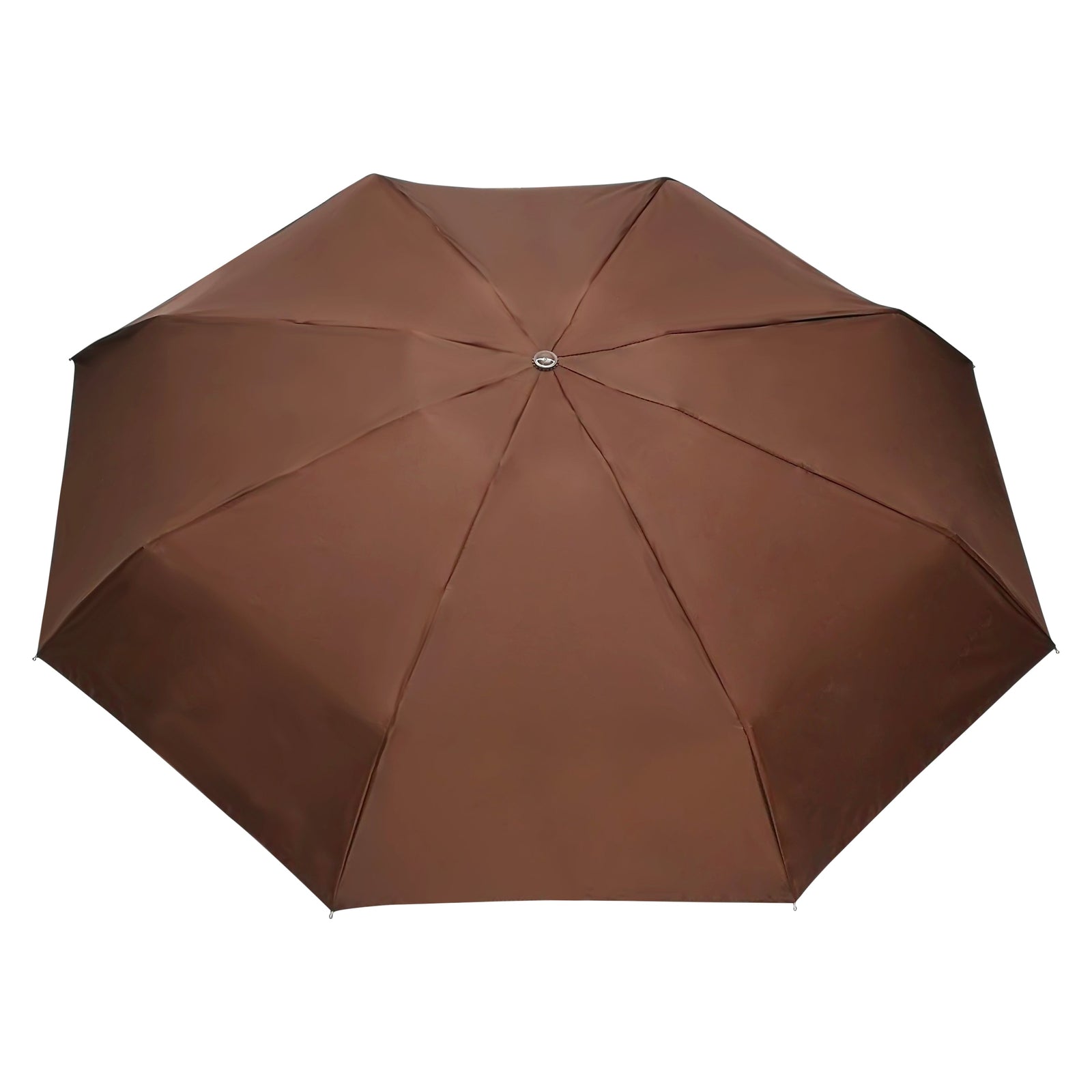 POPY NANO 5 FOLD SOLID COLOUR UMBRELLA WITH SILVER COATING