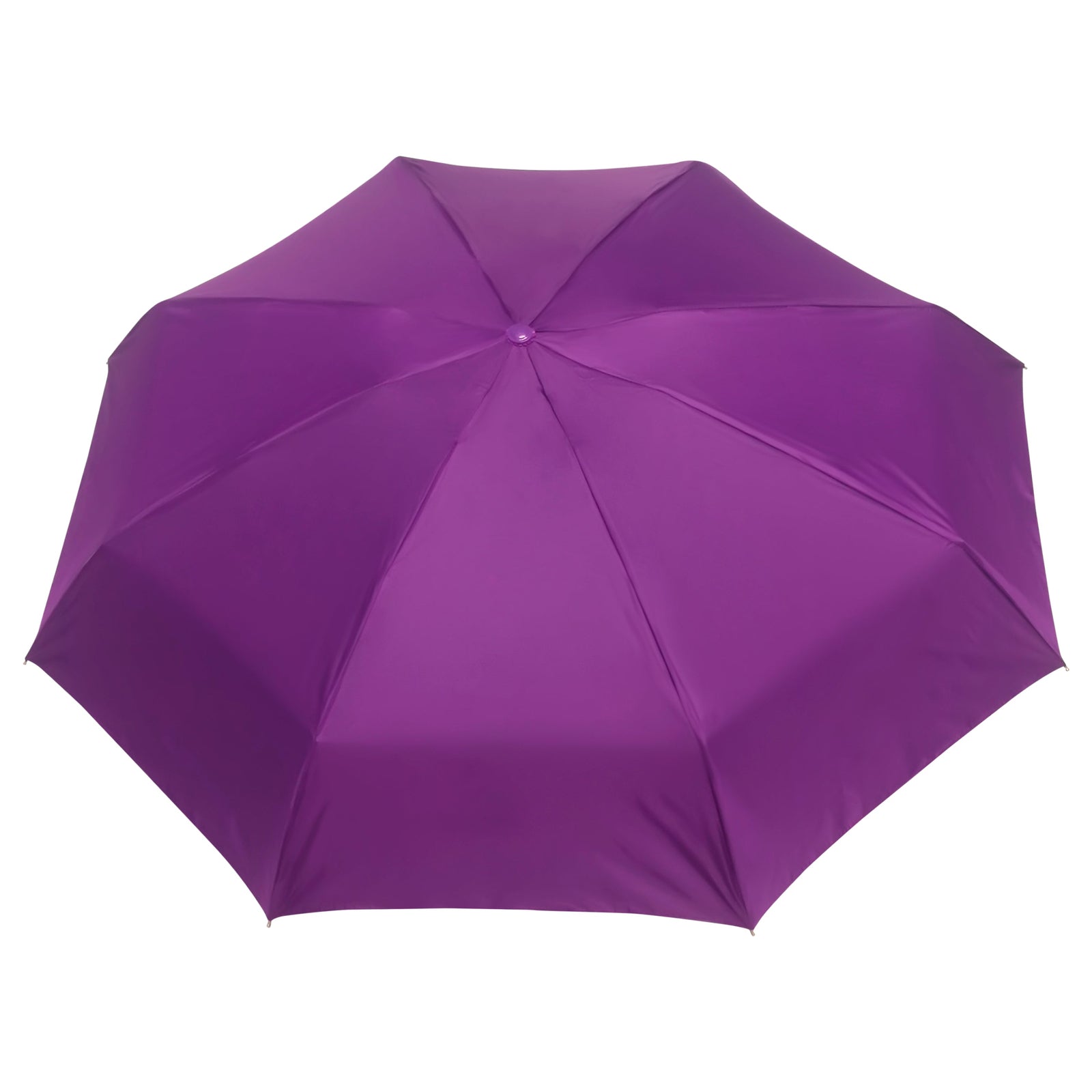 POPY NANO 5 FOLD SOLID COLOUR UMBRELLA WITH SILVER COATING