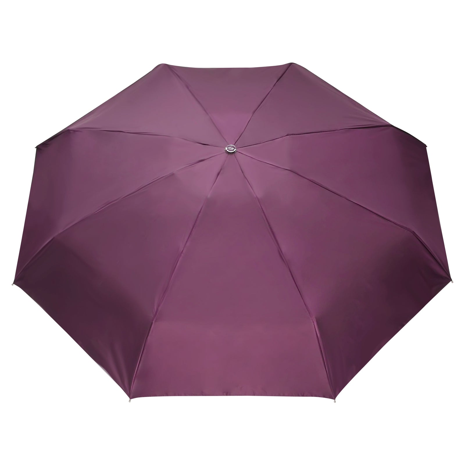 POPY NANO 5 FOLD SOLID COLOUR UMBRELLA WITH SILVER COATING