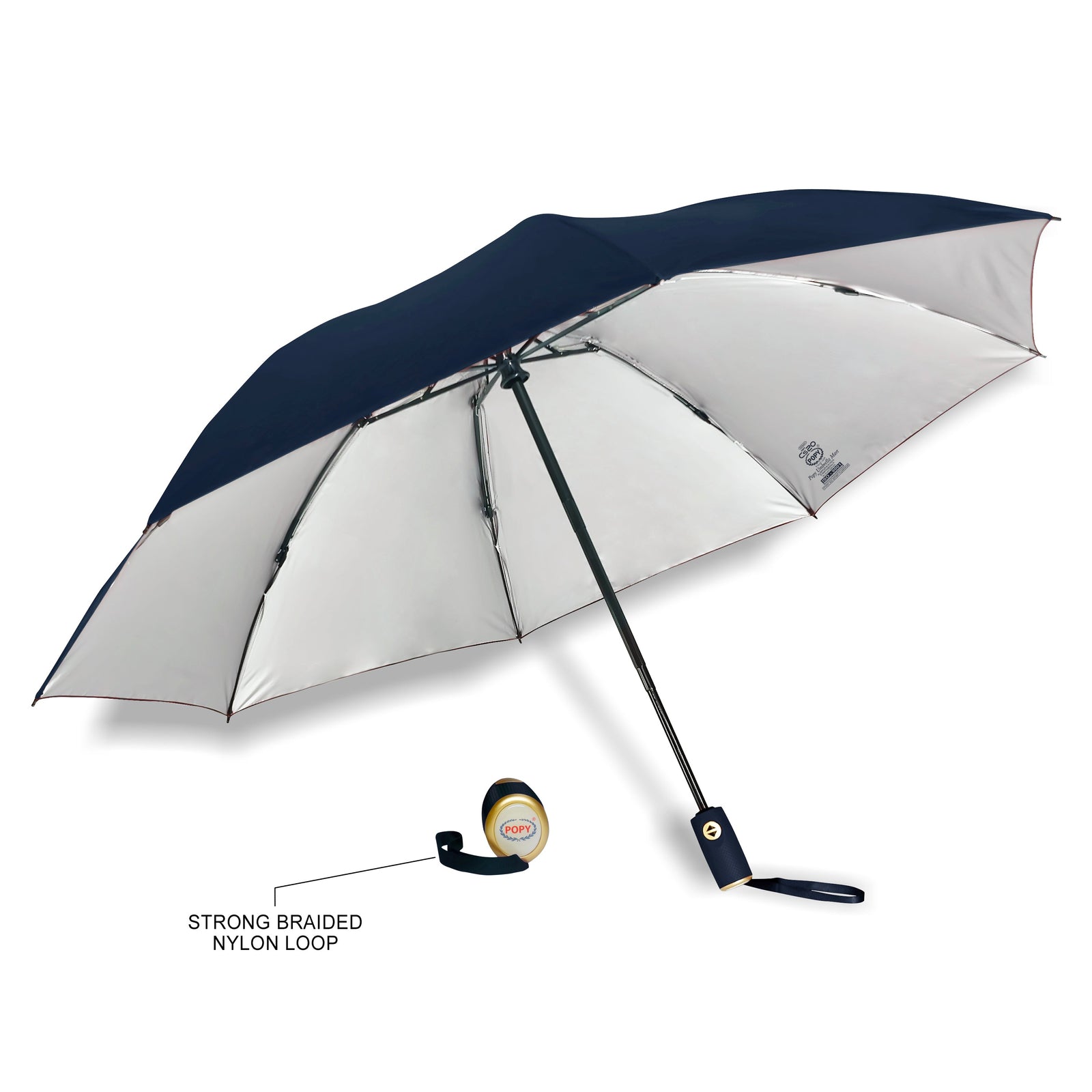 POPY CS20 REVERSE FOLDING 3 FOLD UMBRELLA WITH AUTO OPEN AND CLOSE