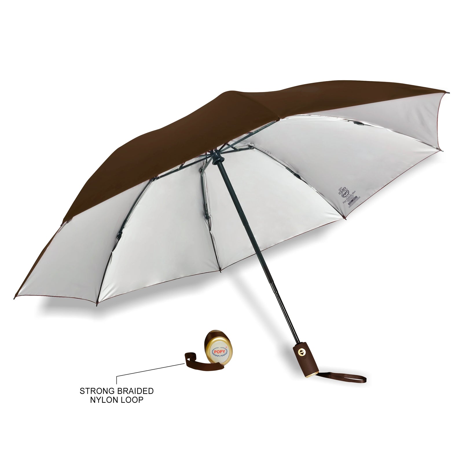 POPY CS20 REVERSE FOLDING 3 FOLD UMBRELLA WITH AUTO OPEN AND CLOSE