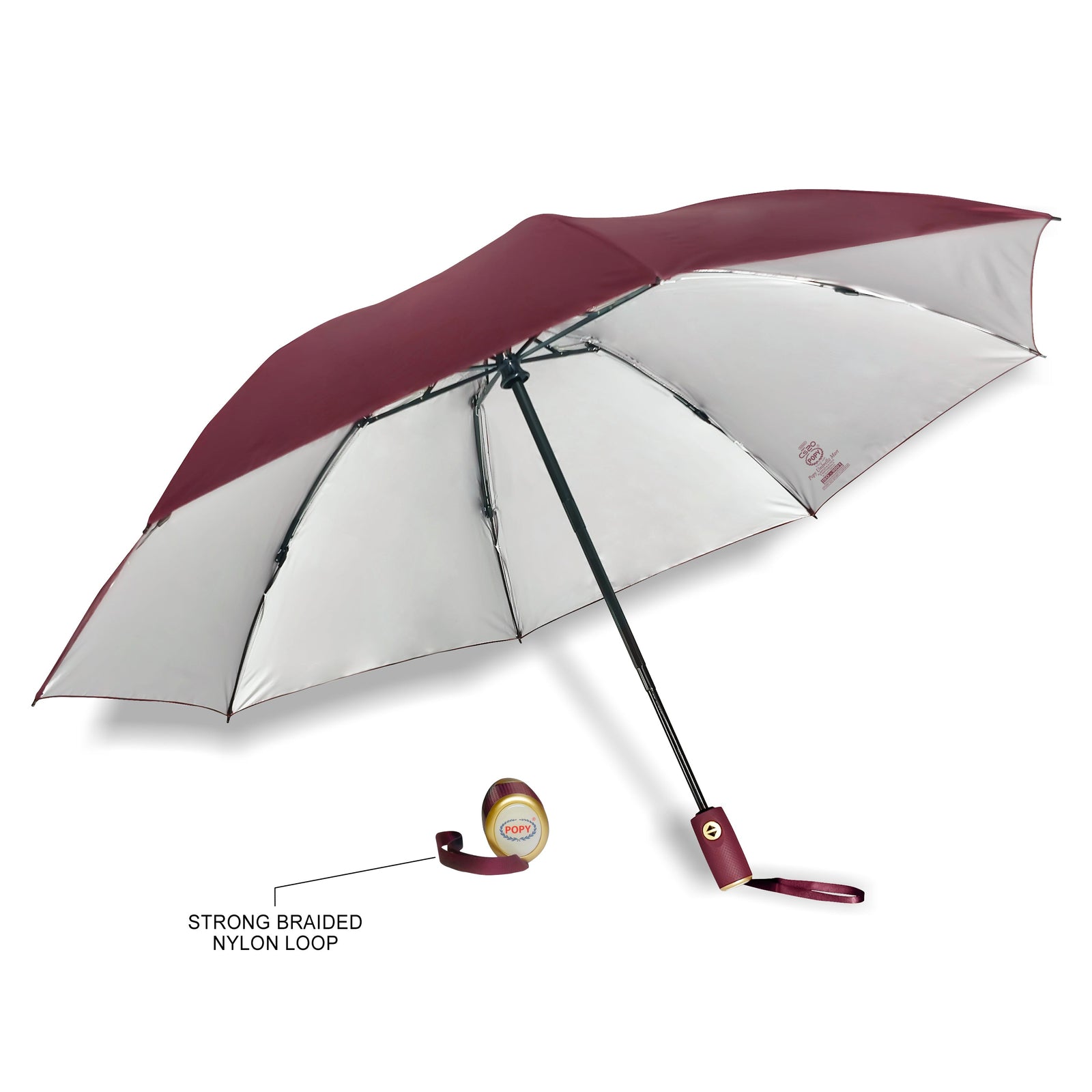 POPY CS20 REVERSE FOLDING 3 FOLD UMBRELLA WITH AUTO OPEN AND CLOSE