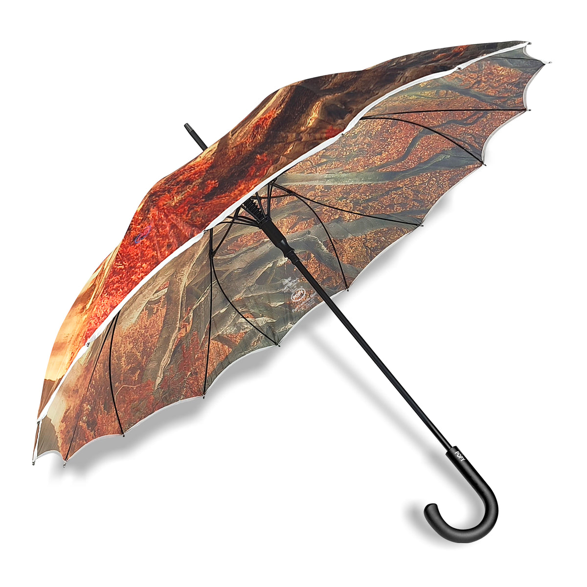 Aster Straight Umbrella With All Over Print And Auto Open