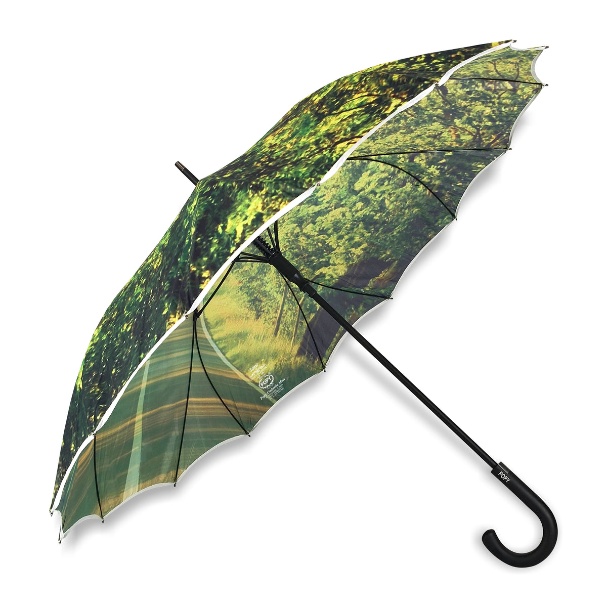 Aster Straight Umbrella With All Over Print And Auto Open