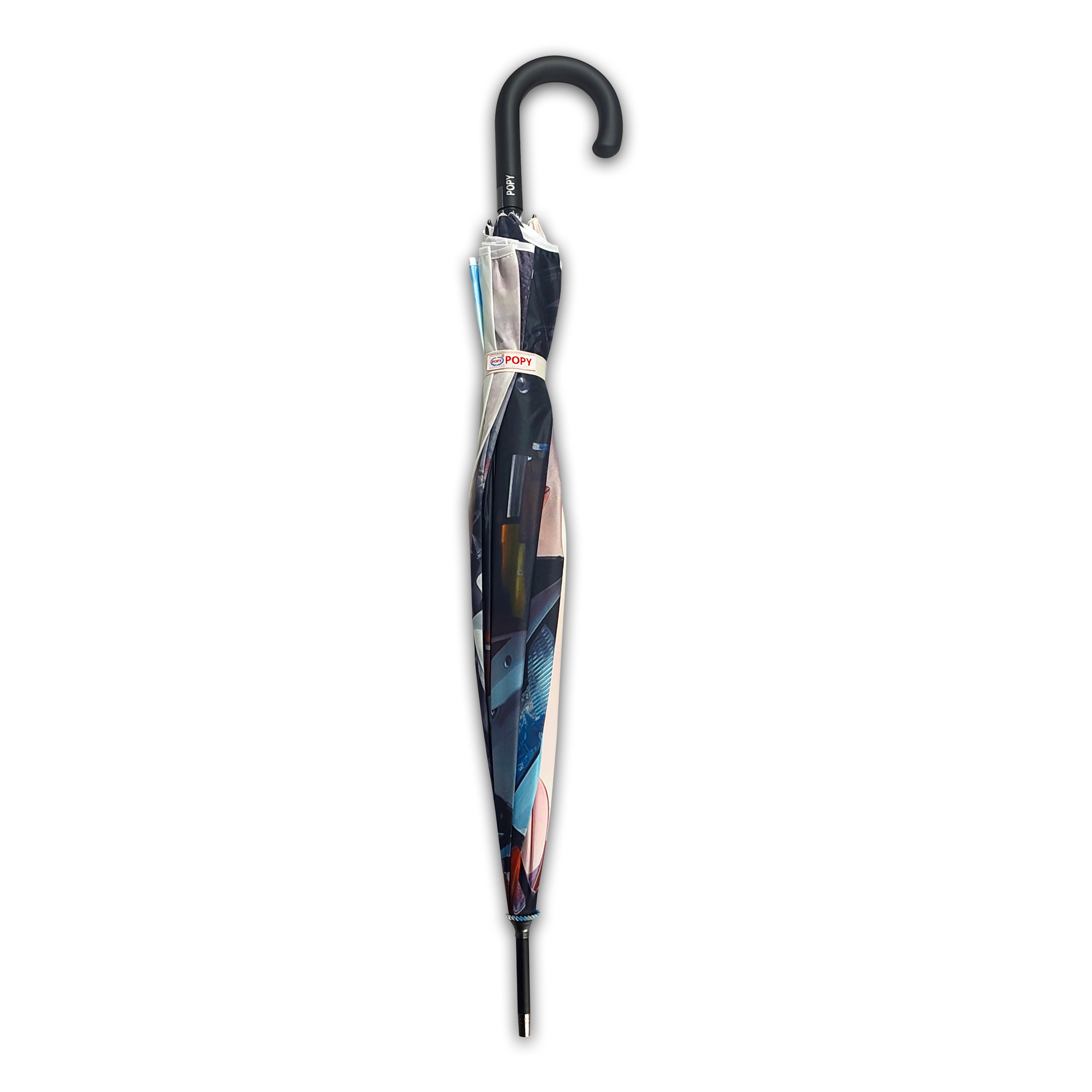 Aster Straight Umbrella With All Over Print And Auto Open